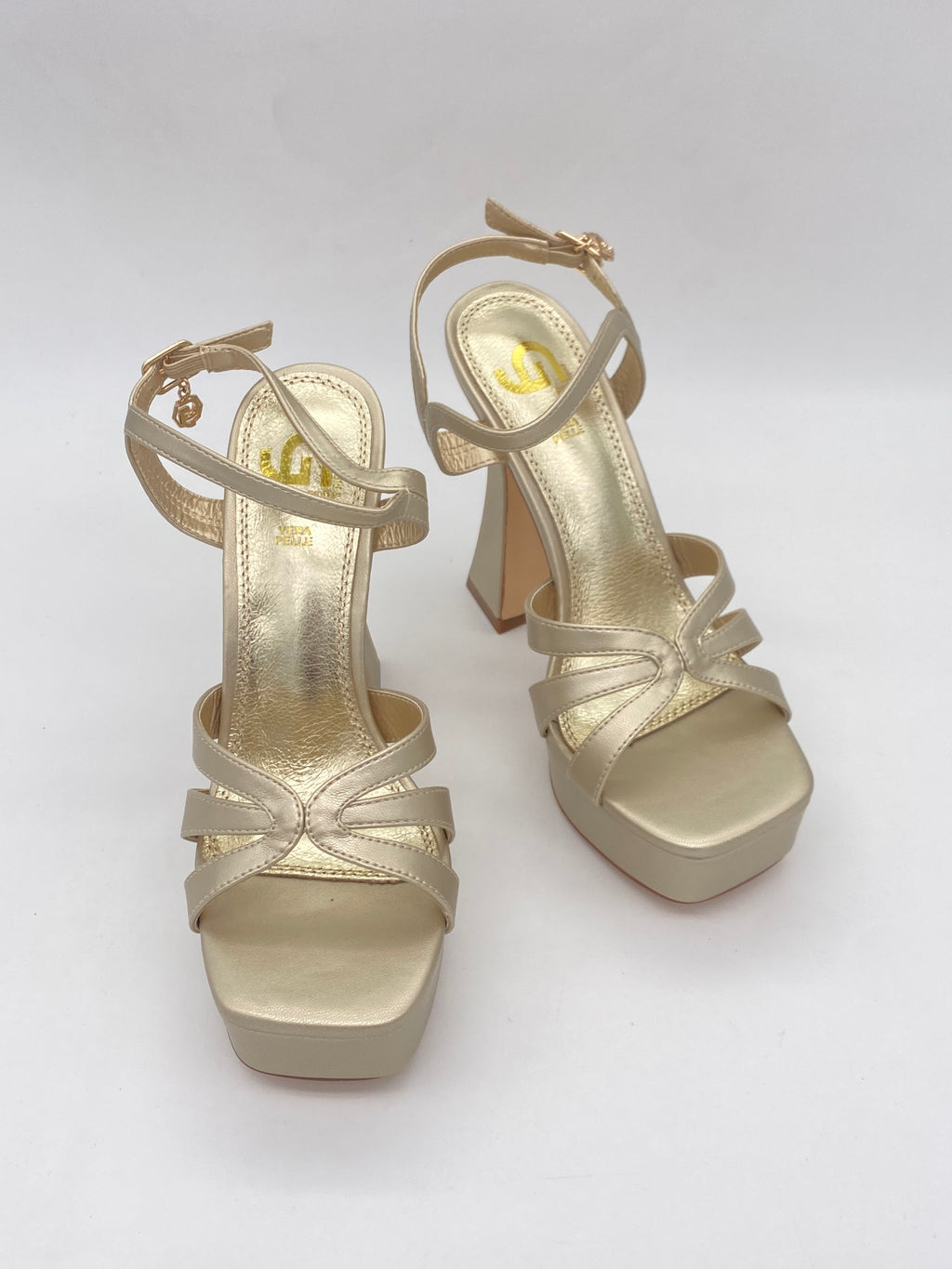 GOLD&GOLD - Sandalo con tacco Oro/Argento
