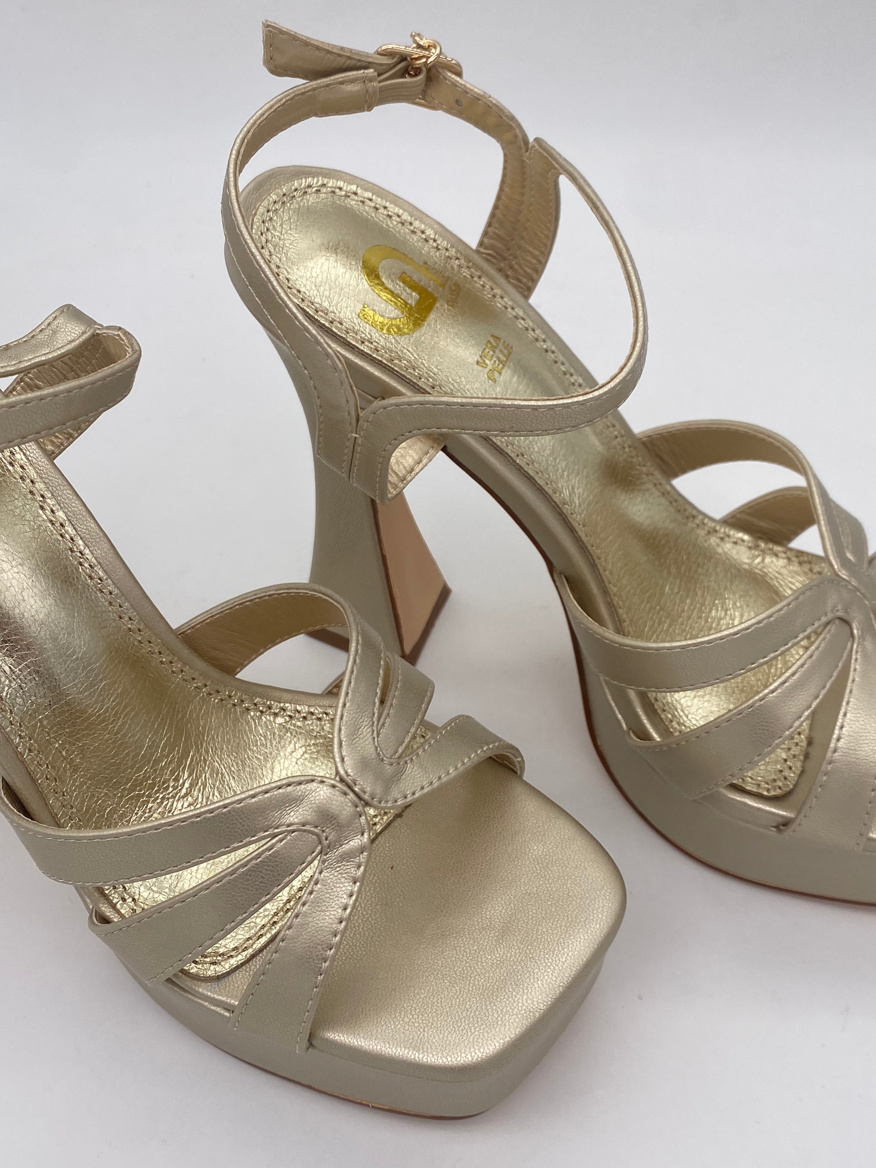 GOLD&GOLD - Sandalo con tacco Oro/Argento