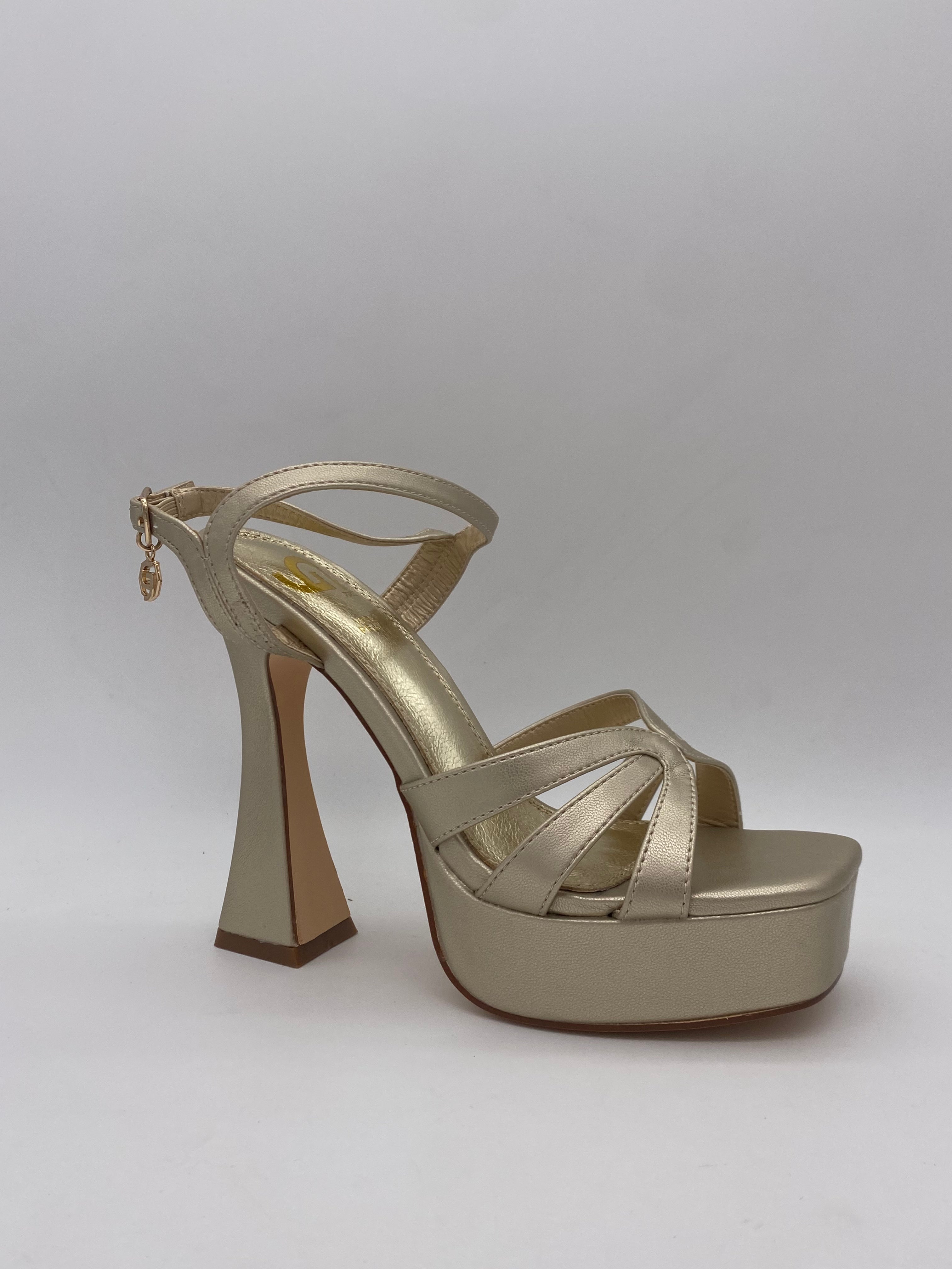 GOLD&GOLD - Sandalo con tacco Oro/Argento