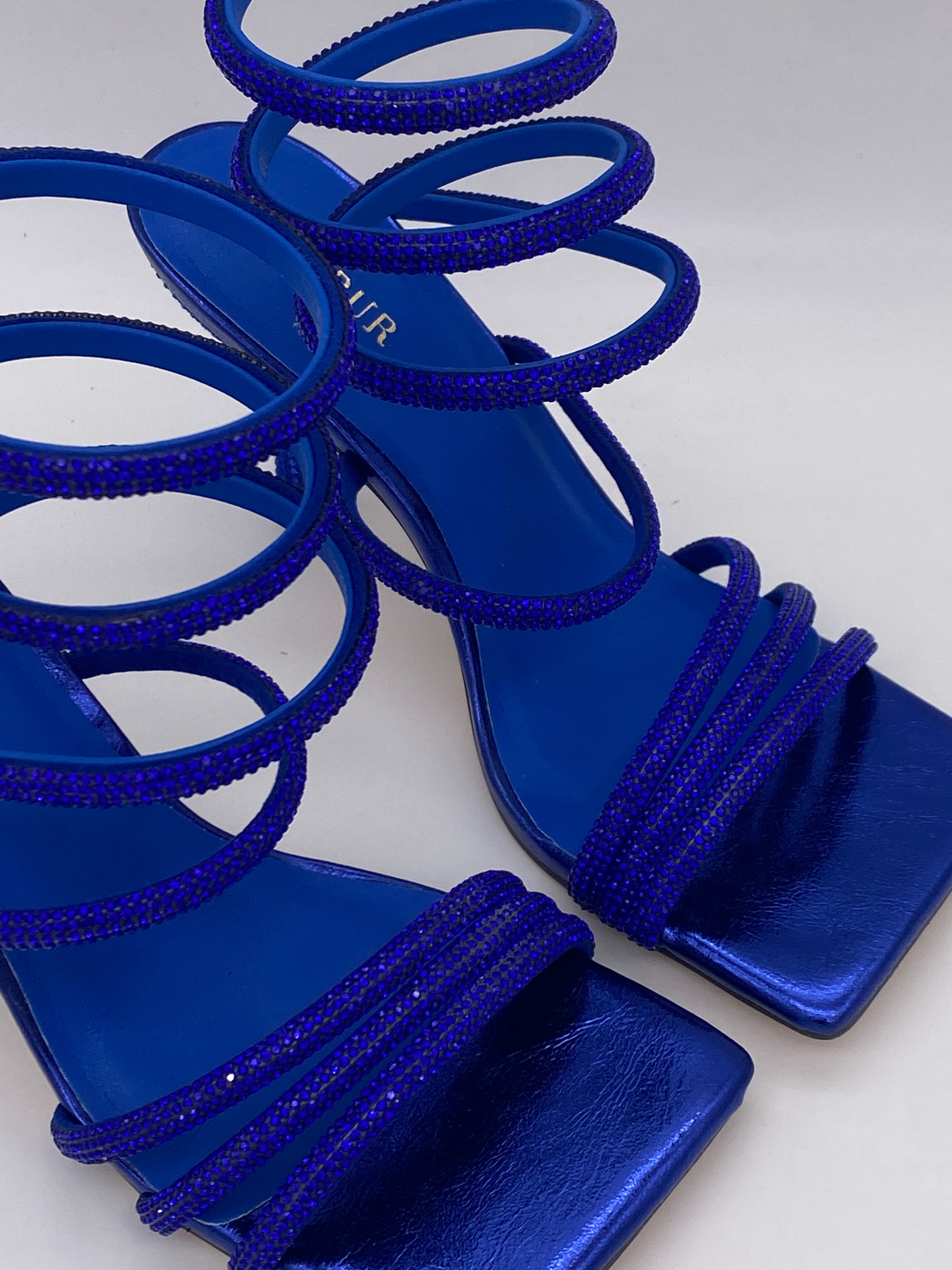 MENBUR - Sandalo con tacco  Glitter Fluo - Donna