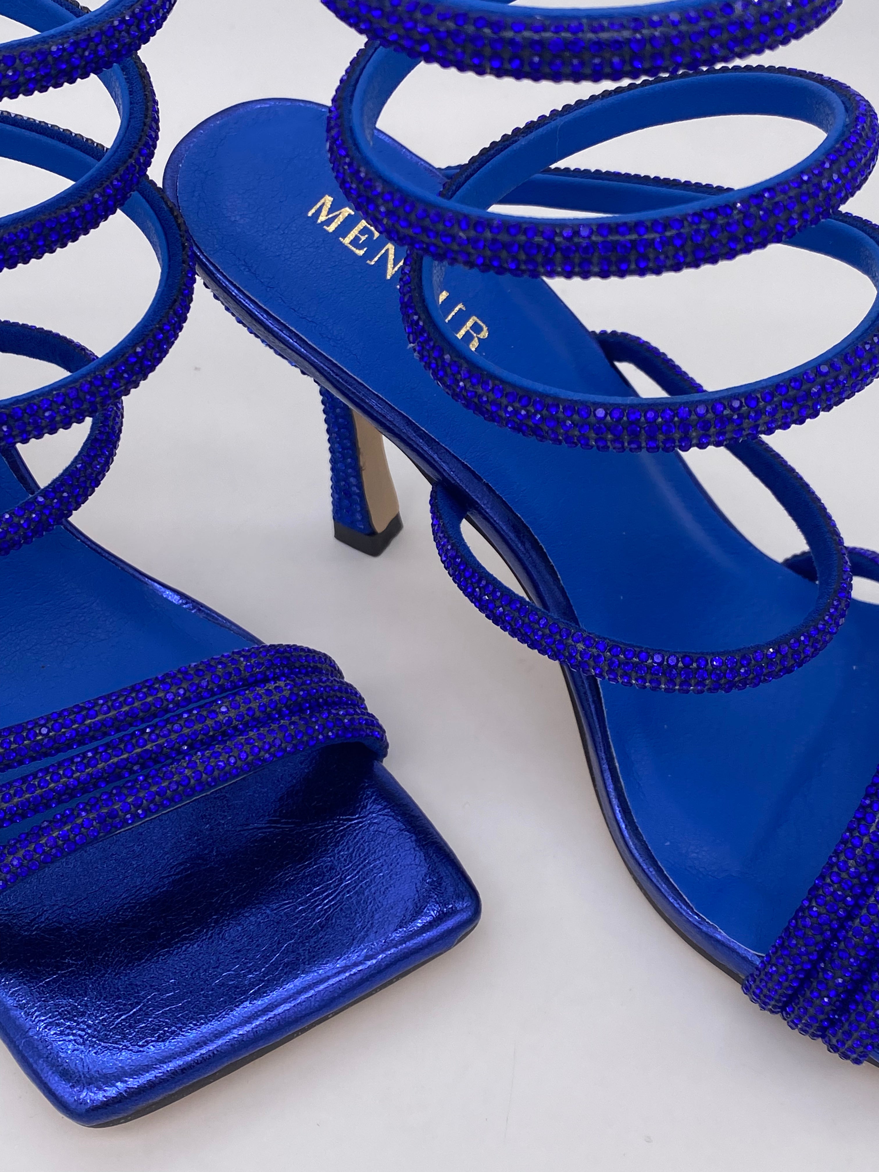 MENBUR - Sandalo con tacco  Glitter Fluo - Donna