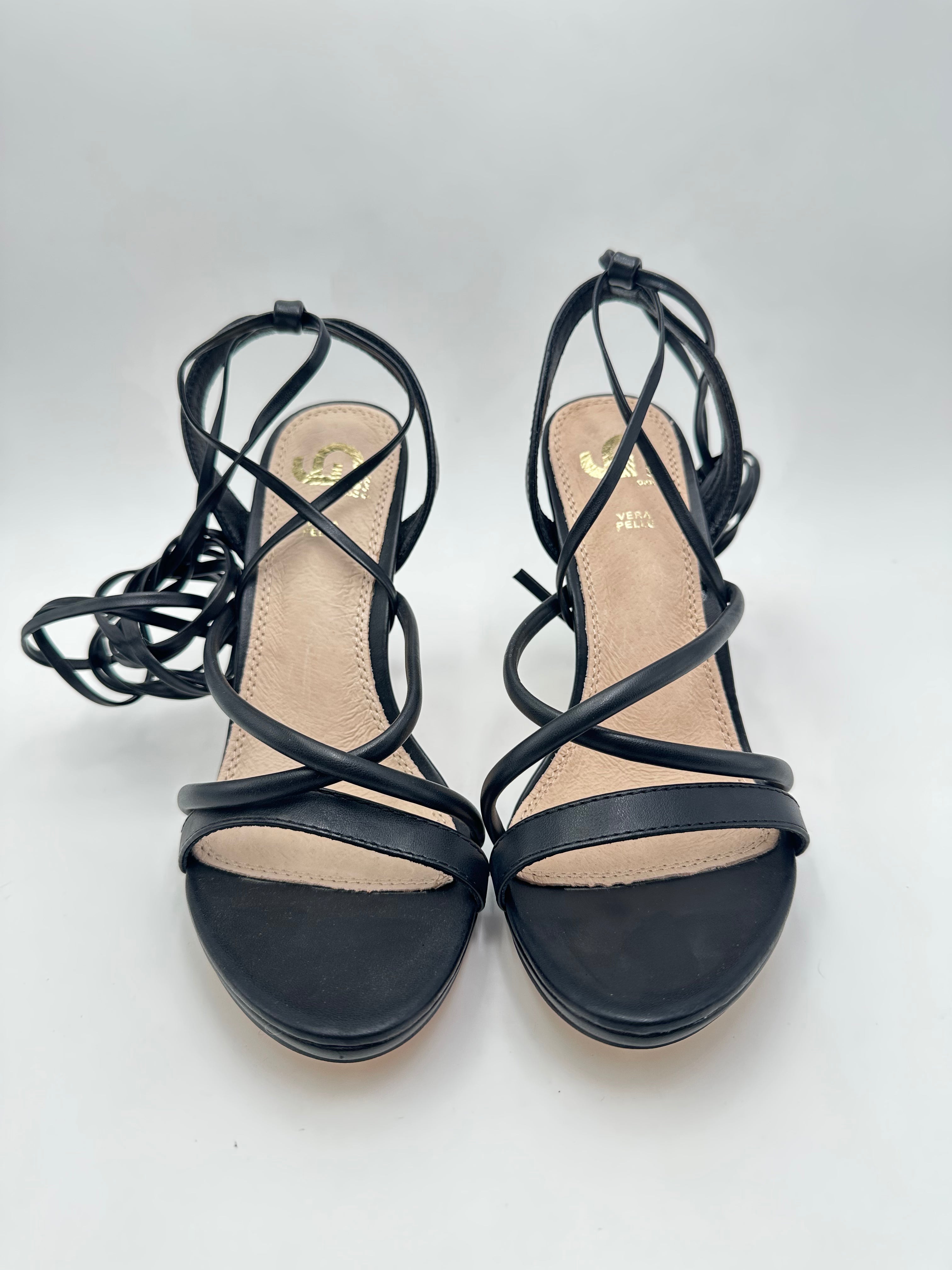 Gold&Gold - Sandalo in pelle con Tacco - Donna