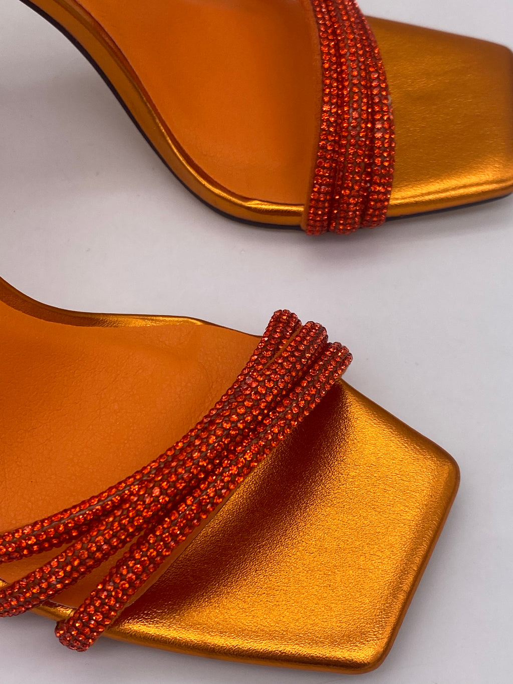 MENBUR - Sandalo Glitter Arancione fluoro - Donna
