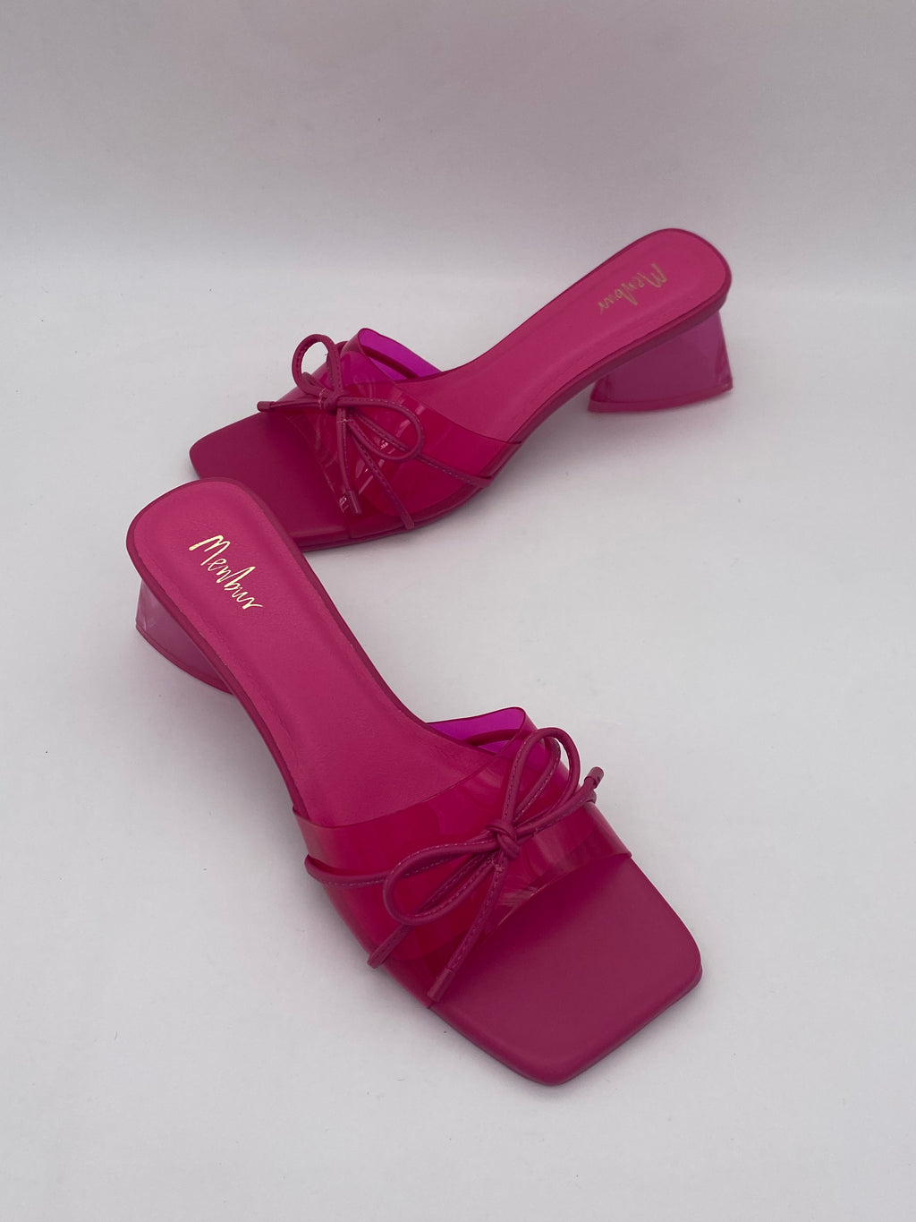 MENBUR - Ciabatta con tacco basso Fucsia Fiocco - Donna