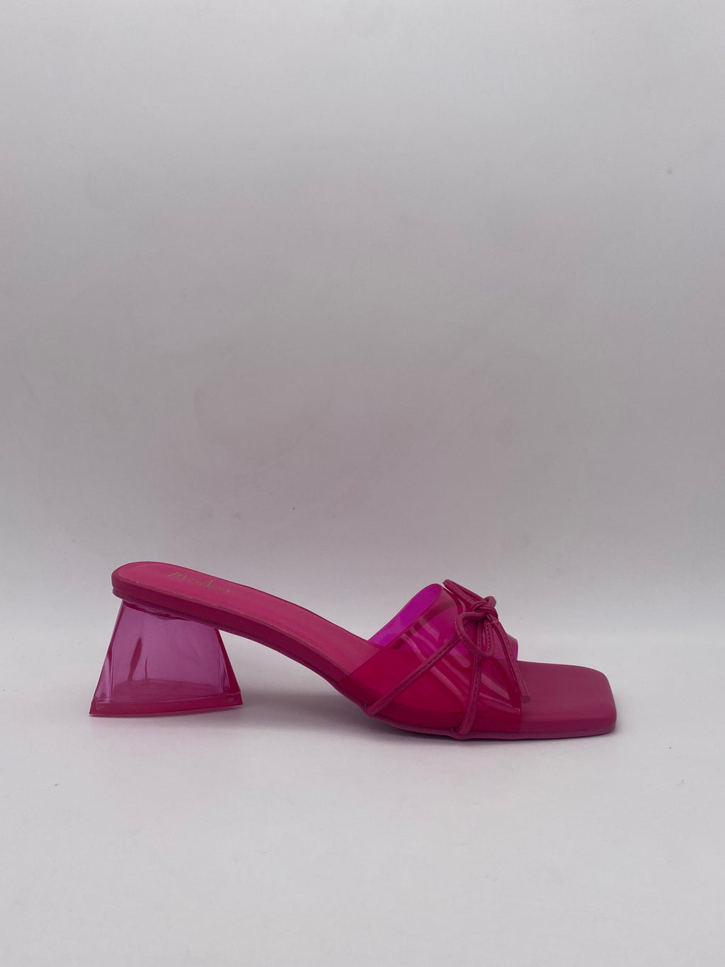 MENBUR - Ciabatta con tacco basso Fucsia Fiocco - Donna