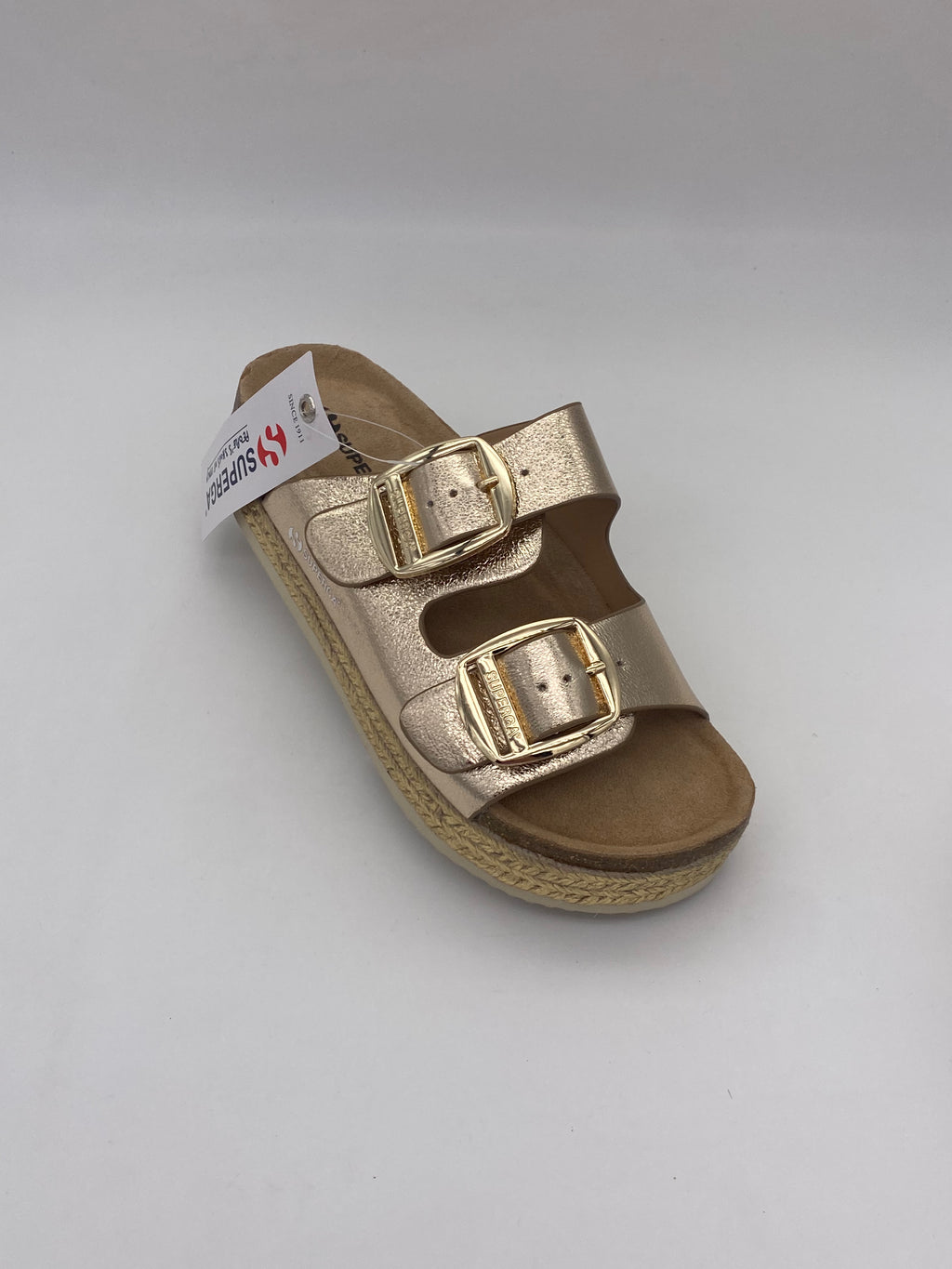 Superga - Sandali platform Oro/Argento lam