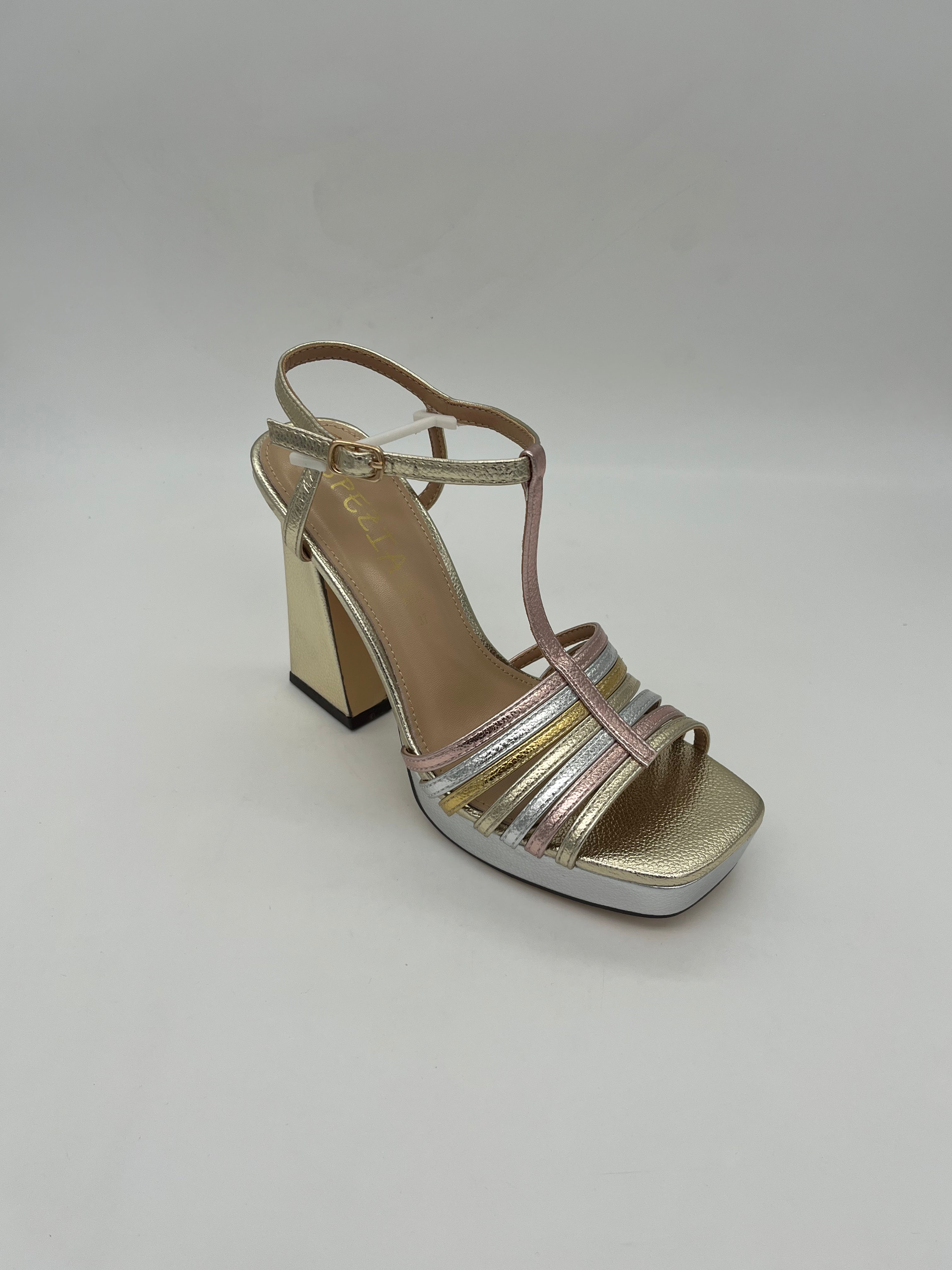 SPEZIAL - Sandalo Multi/Argento/Fucsia art.7665 - Donna