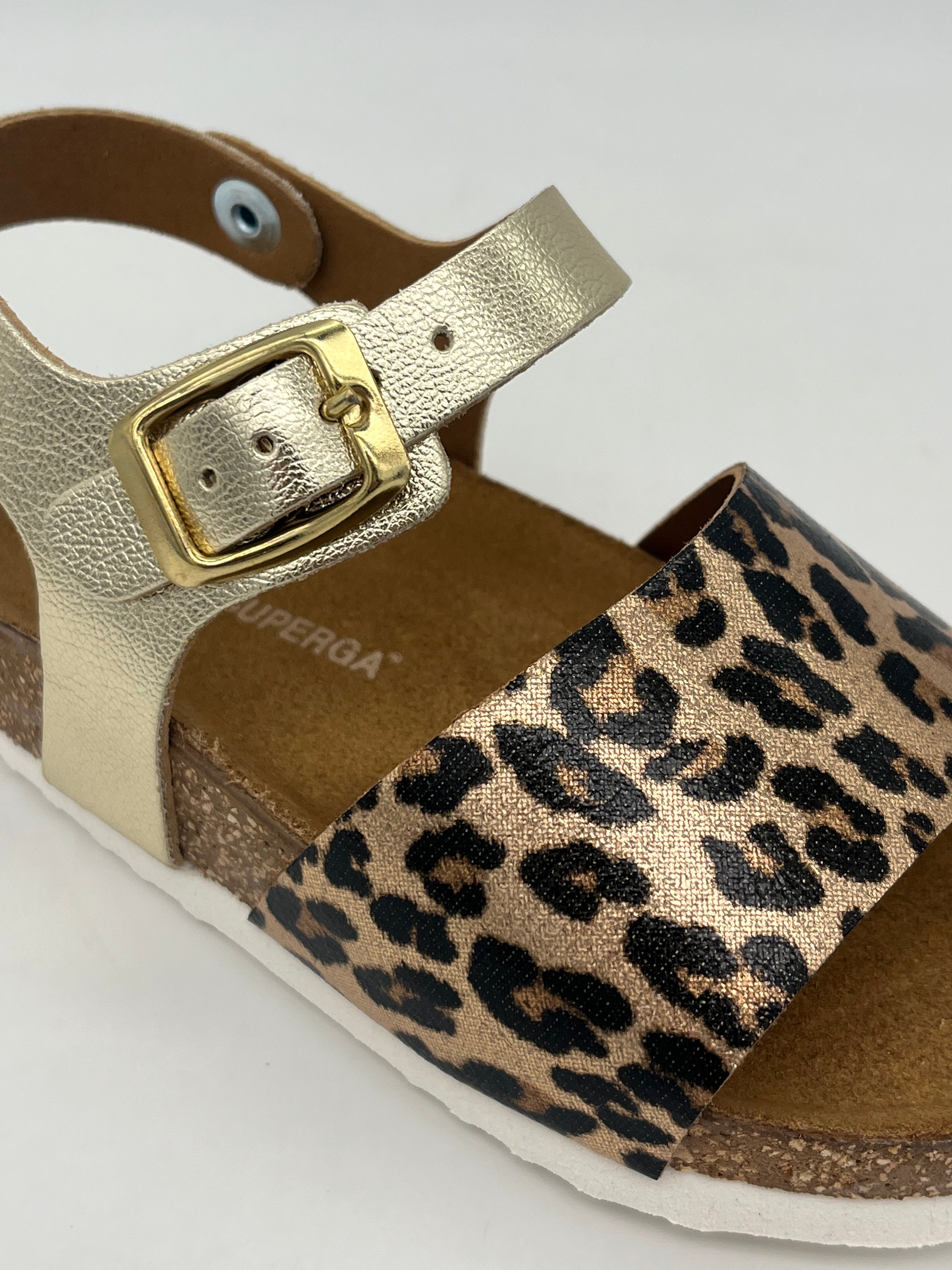 SUPERGA - Sandali Animalier Oro - PRIMI PASSI