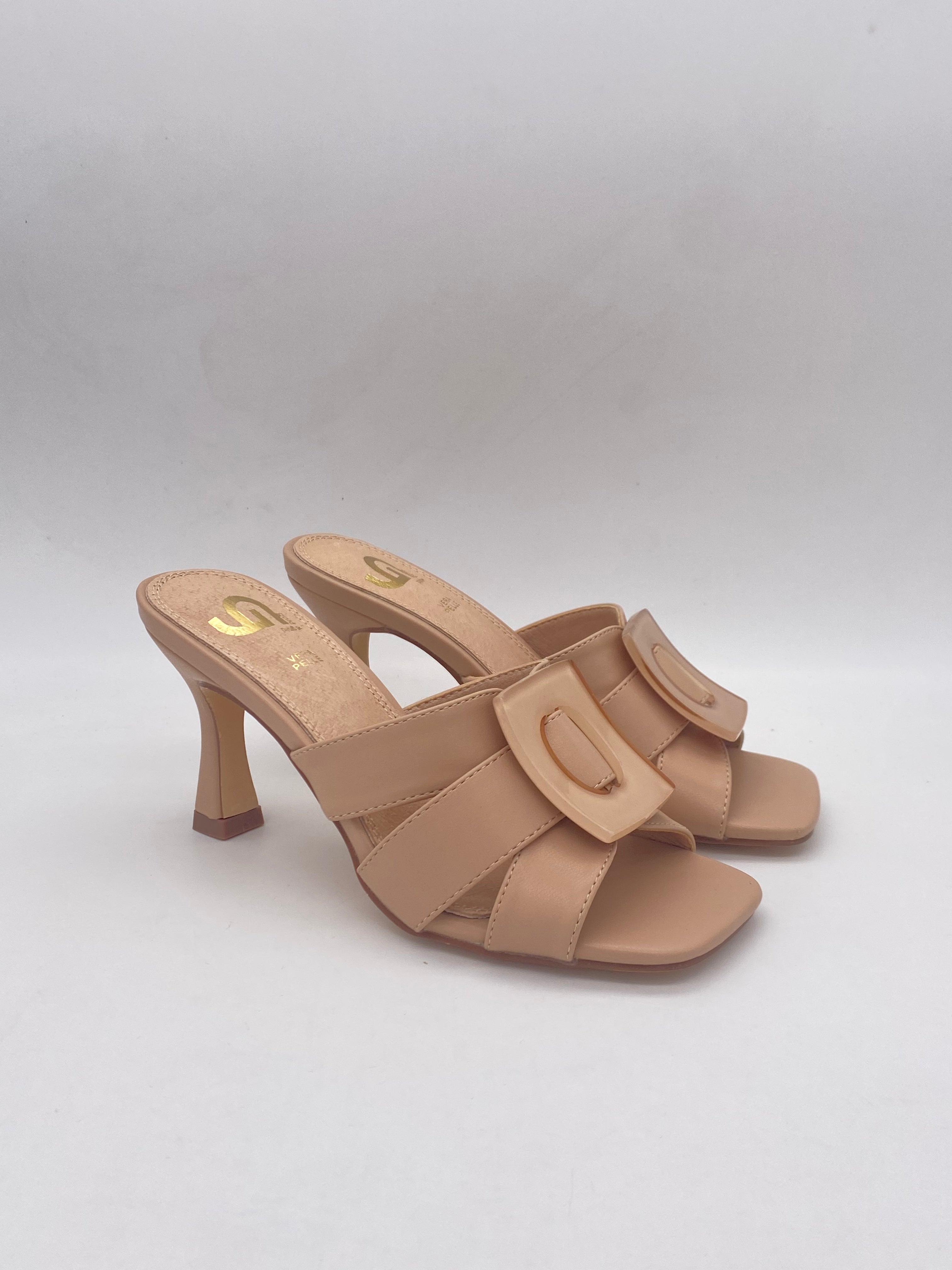 Gold&Gold . Sandalo con tacco Bianco/Beige - Donna