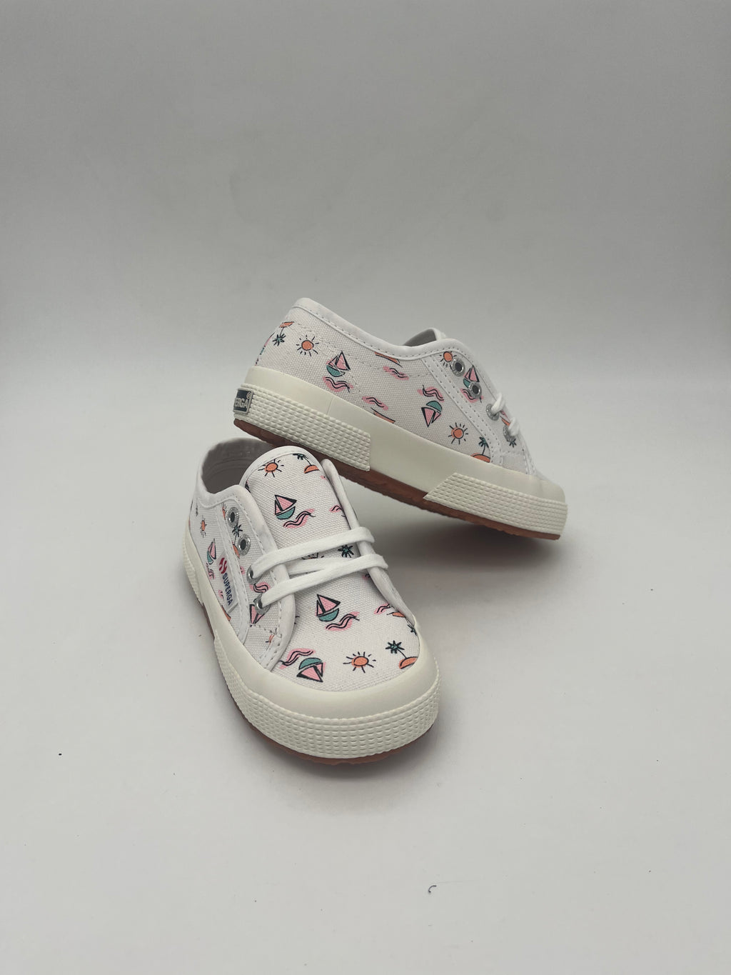 SUPERGA - BABY SEA PRINT WHITE - BAM