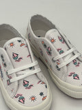 SUPERGA - BABY SEA PRINT WHITE - BAM