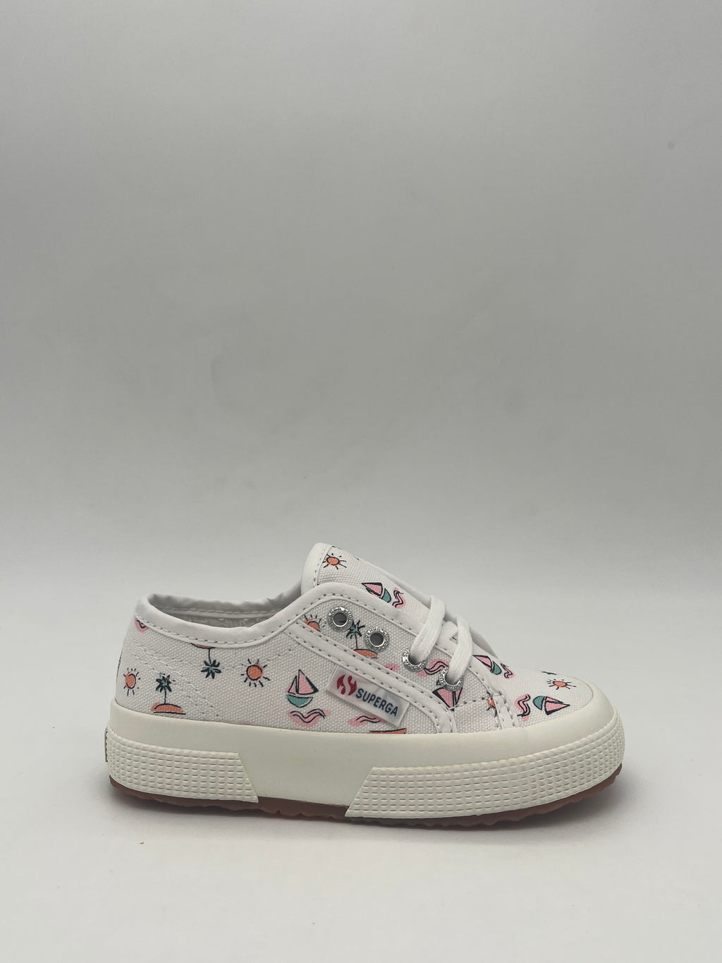 SUPERGA - BABY SEA PRINT WHITE - BAM