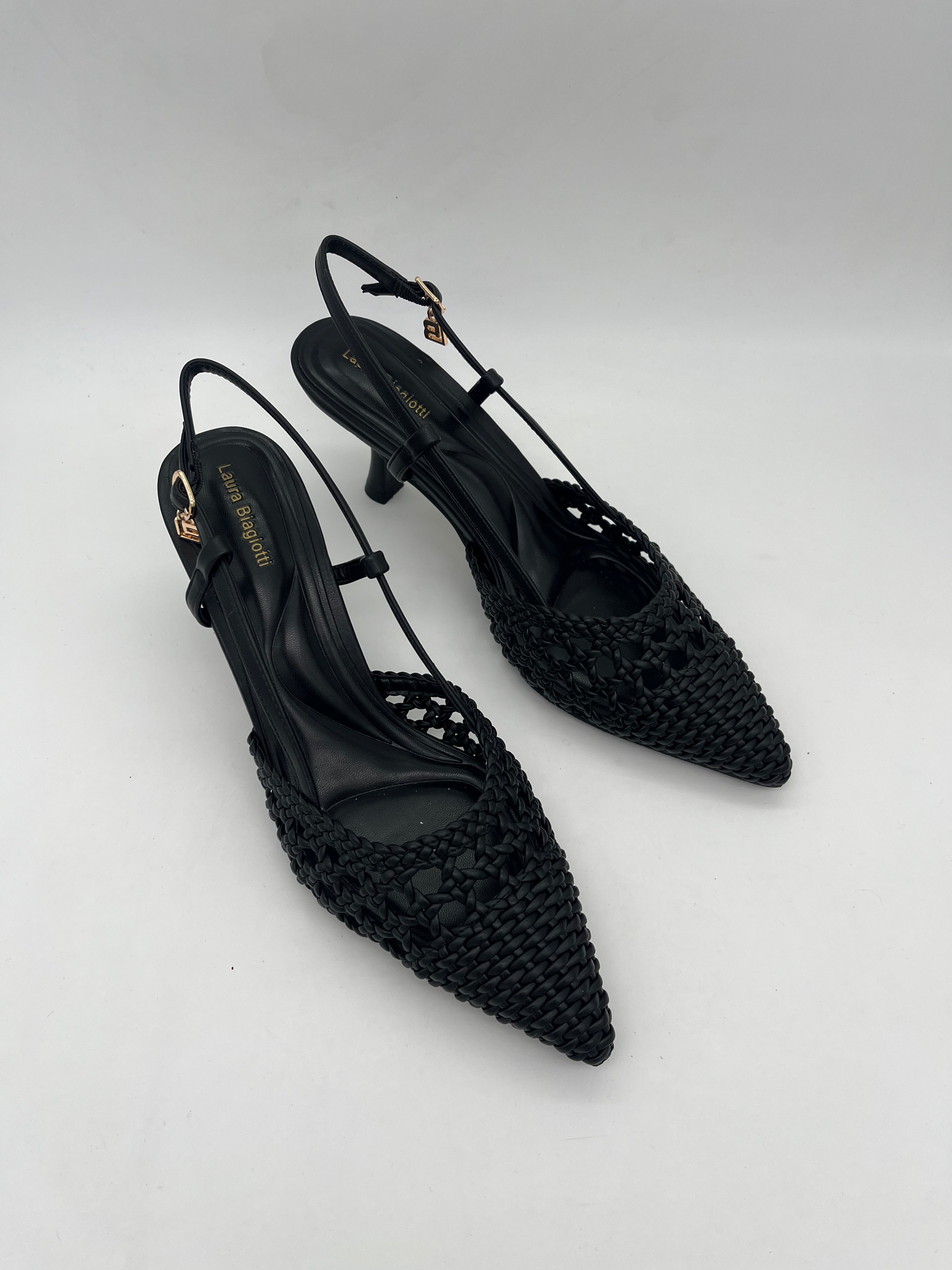 Laura Biagiotti - Decoltè in pelle Nera