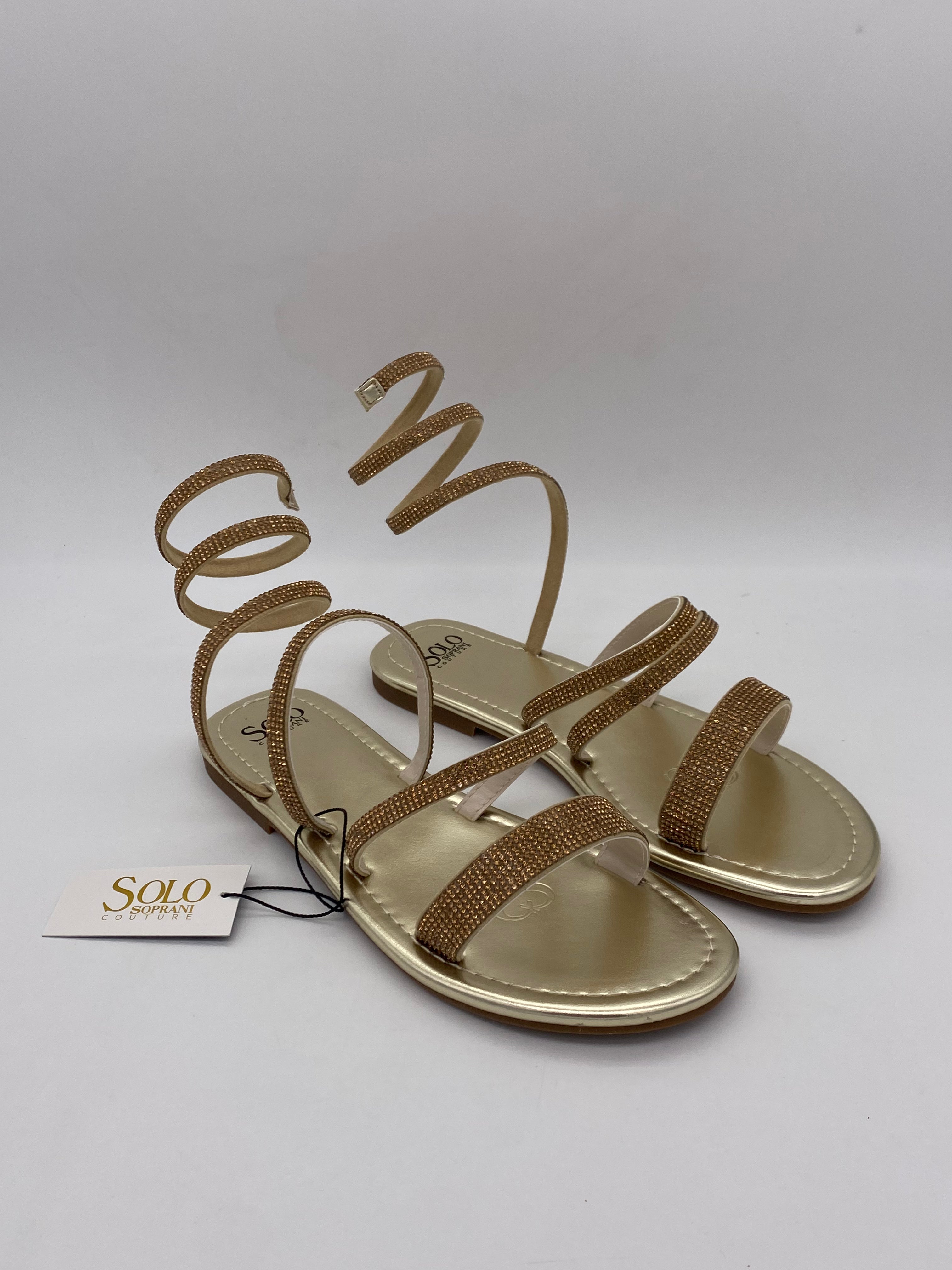 SOLO SOPRANI CONTURE - Sandali Serpentine Strass