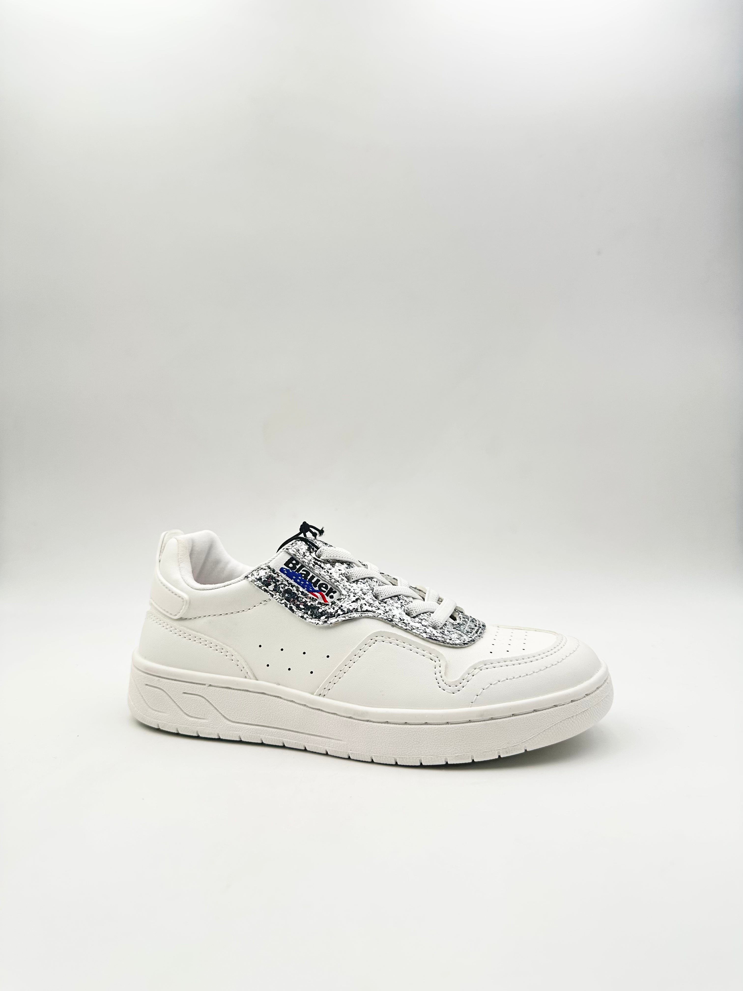 Blauer - Kid Sneakers bianche e argento