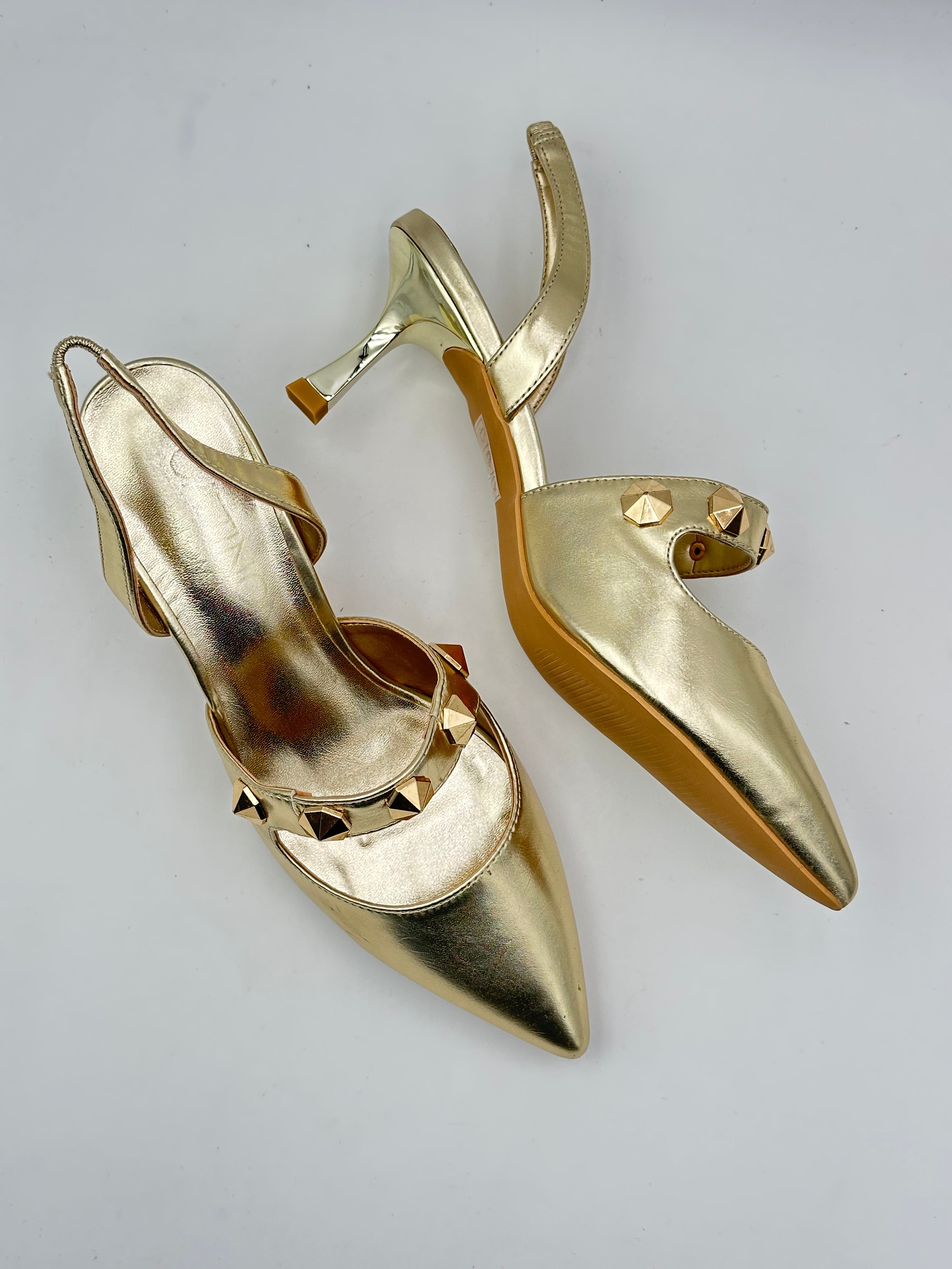 Gattinoni - Tacco Laminato Oro - Donna