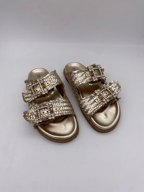 St. MODA - Sandali Laminati Oro - Donna