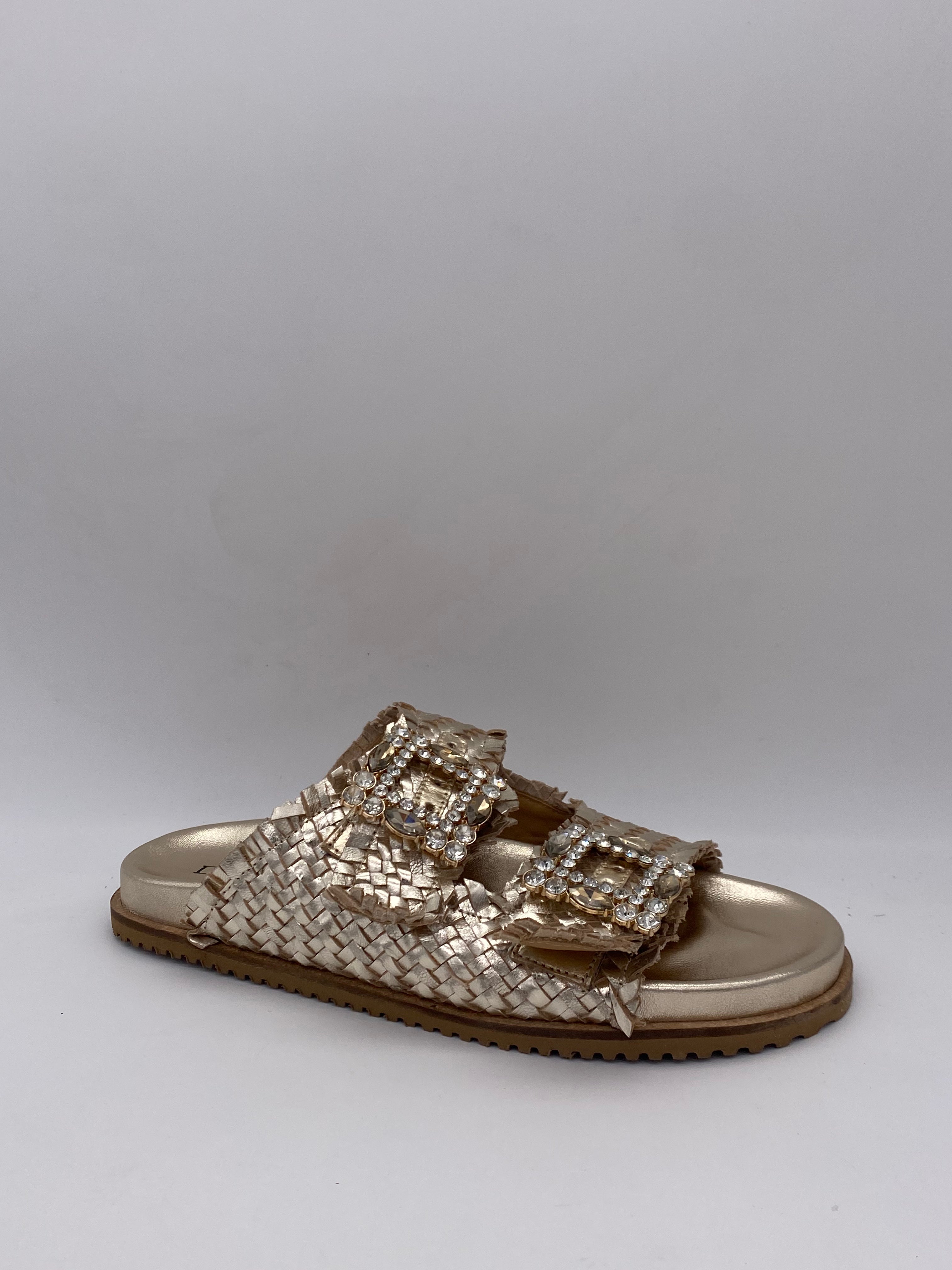 St. MODA - Sandali Laminati Oro - Donna
