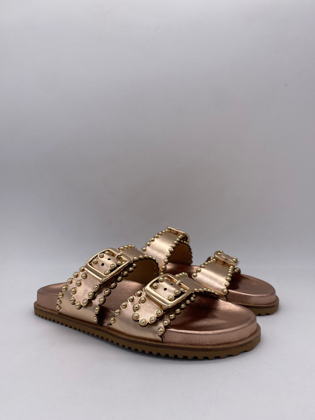 St. MODE - Sandali Laminati Rosa Gold - Donna