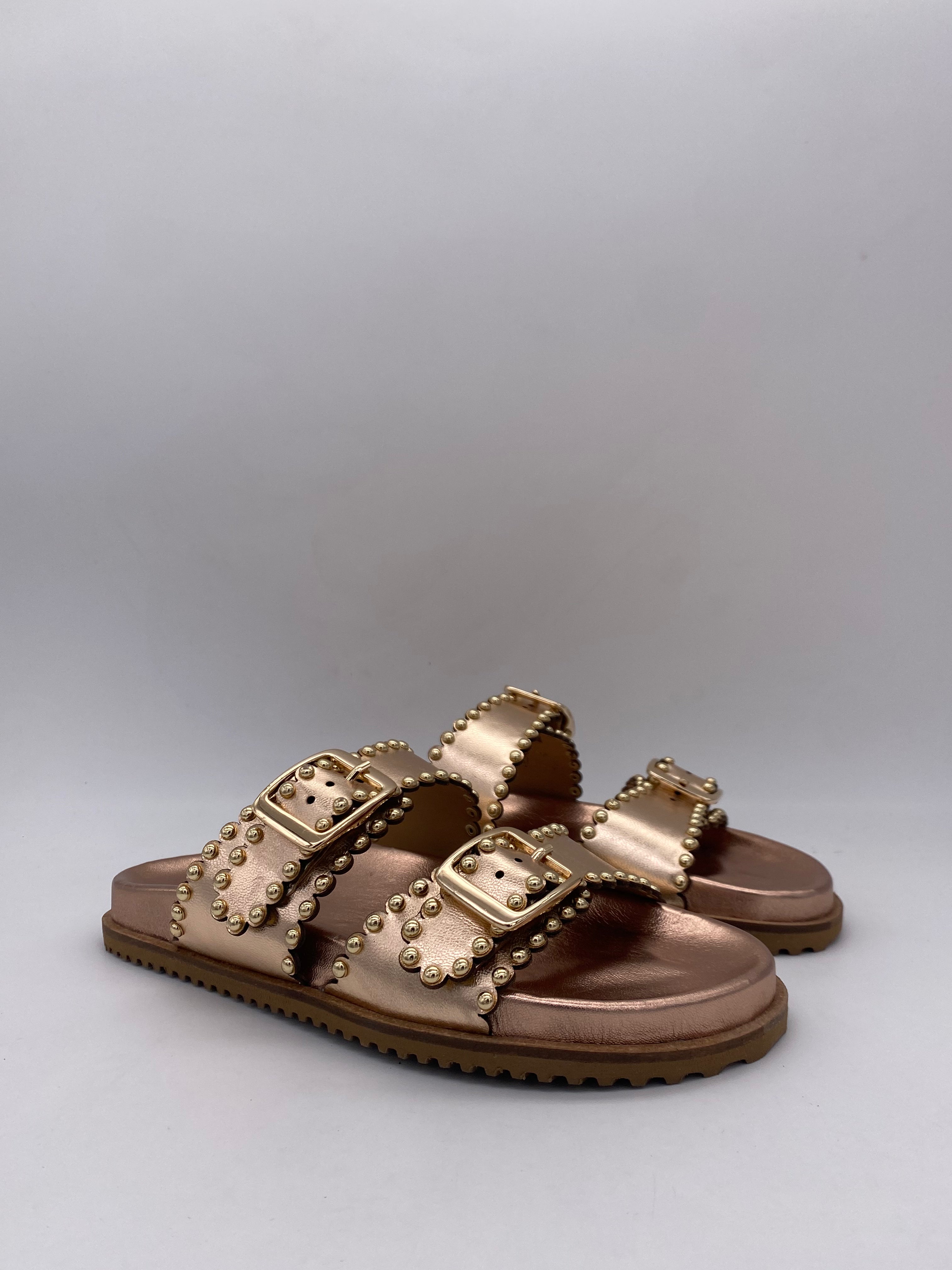 St. MODE - Sandali Laminati Rosa Gold - Donna