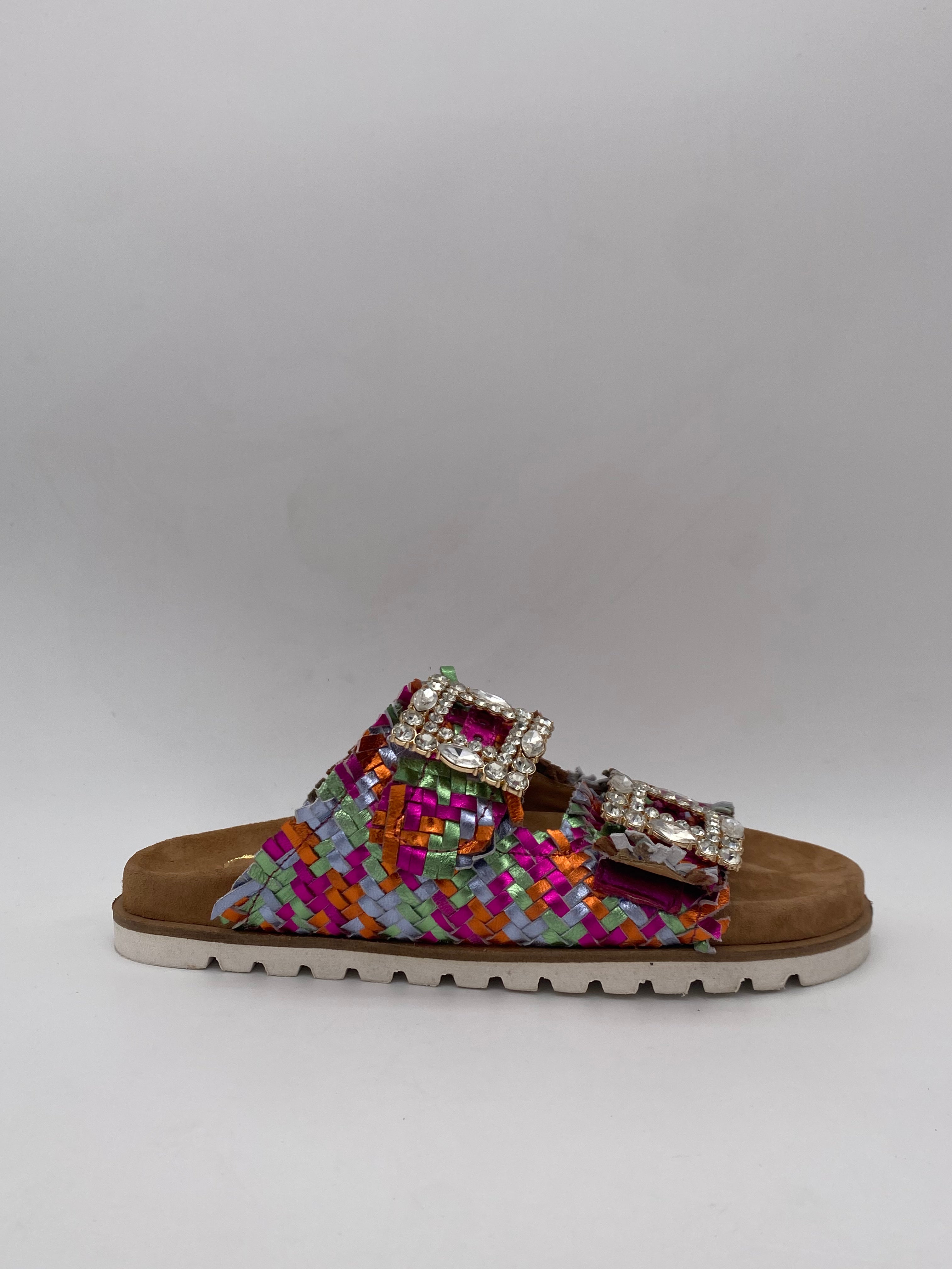 St. MODA - Sandali Laminati Oro - Donna