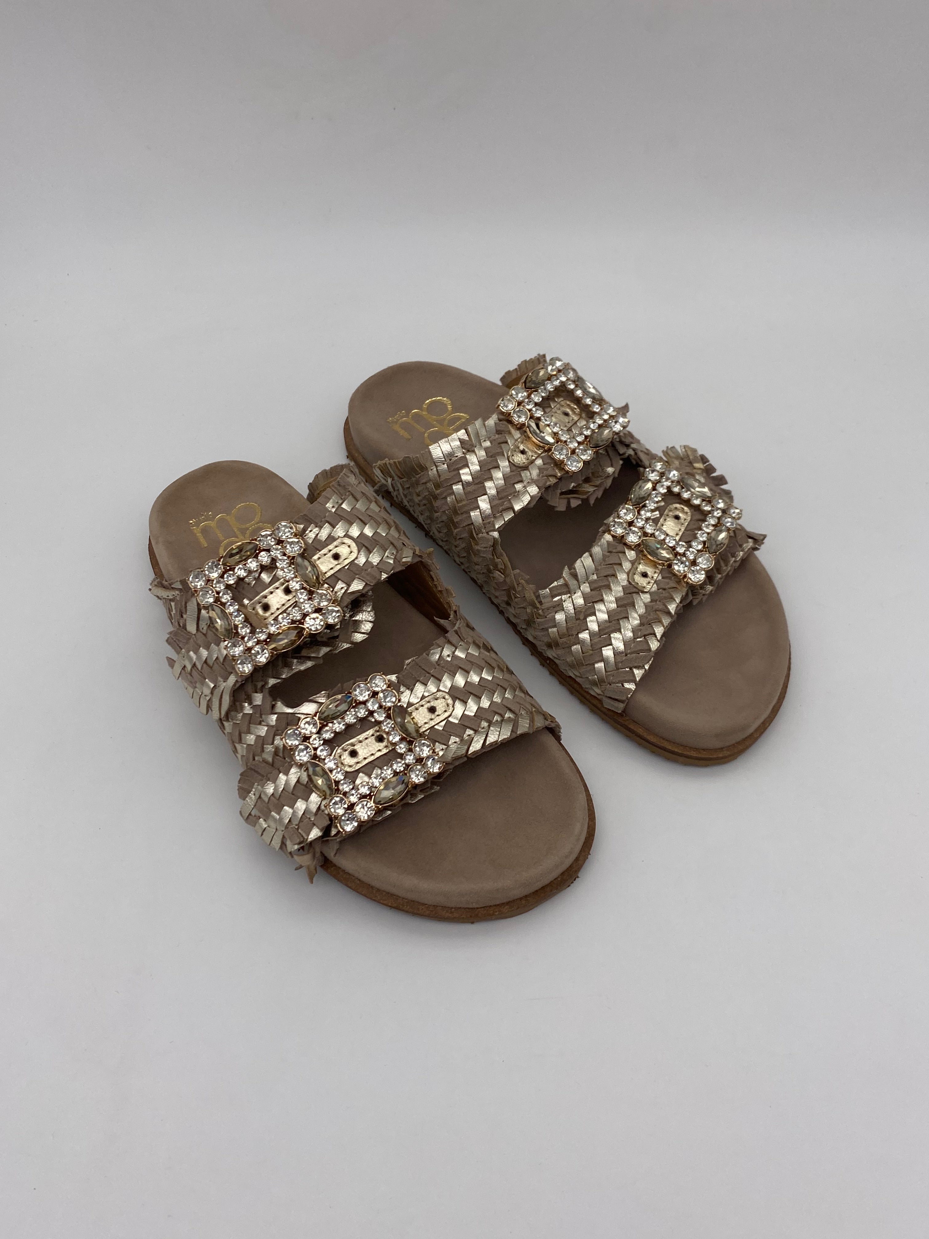 St. MODA - Sandali Laminati Oro - Donna