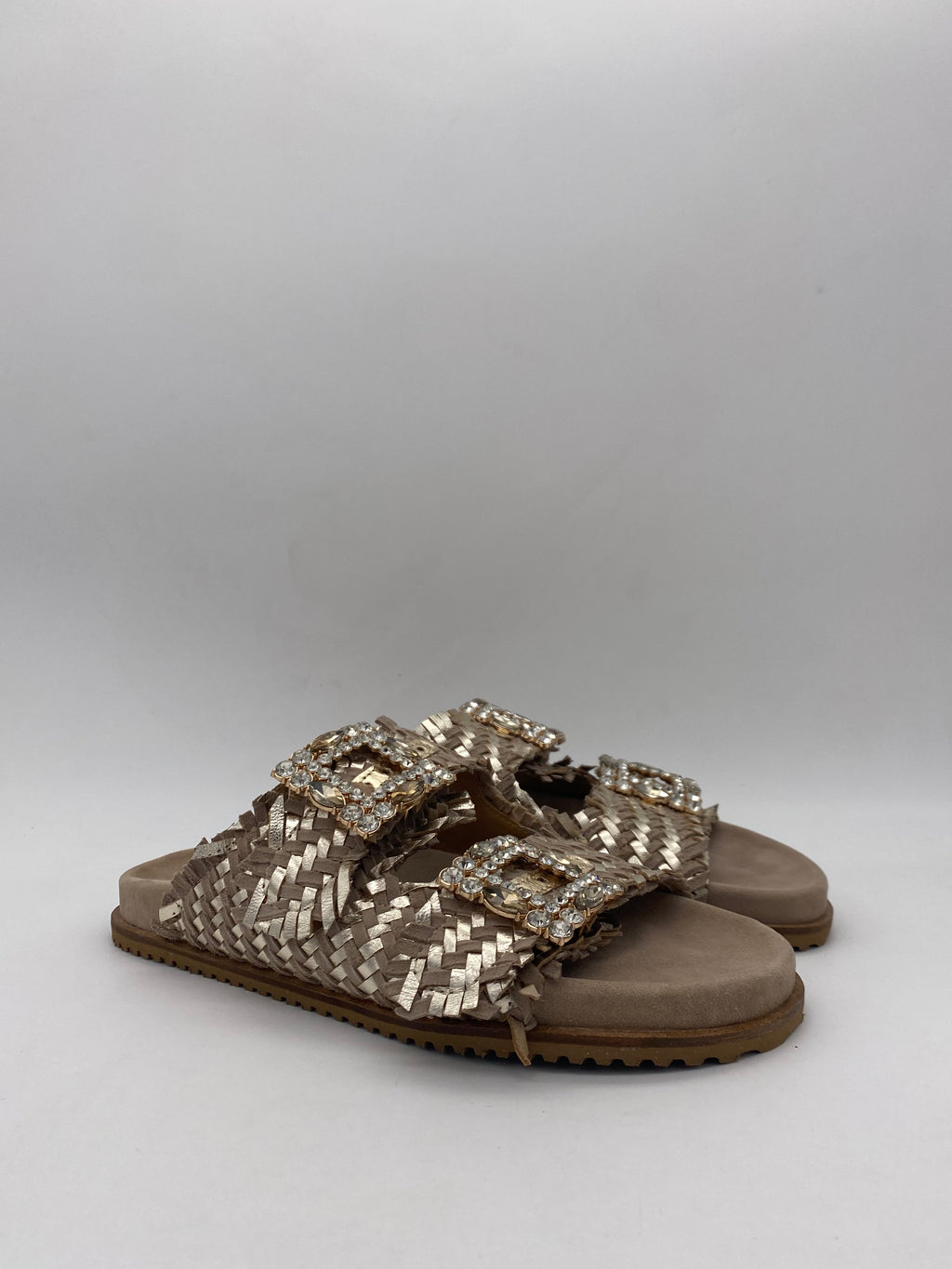 St. MODA - Sandali Laminati Oro - Donna