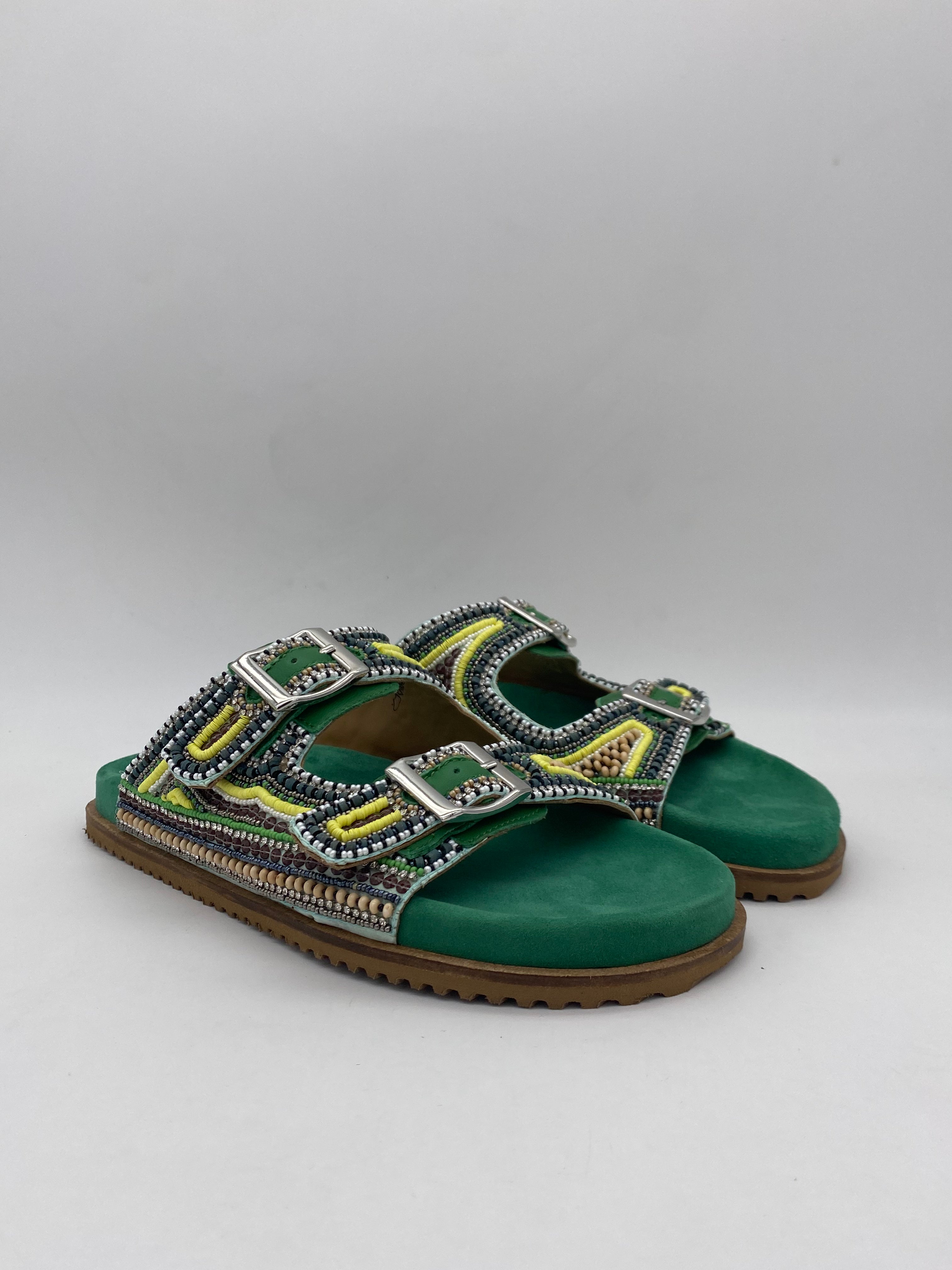 St. MODA - Sandali Verde Gioiello - Donna
