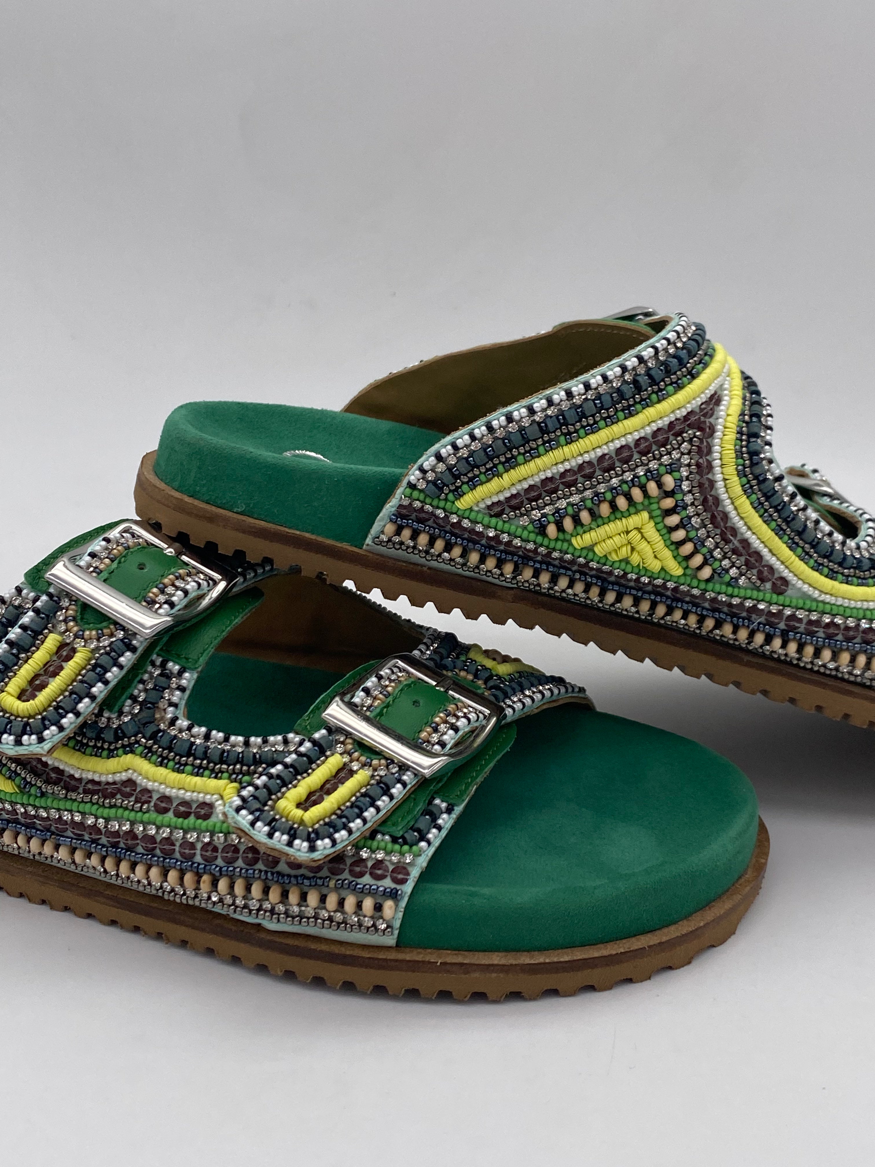 St. MODA - Sandali Verde Gioiello - Donna