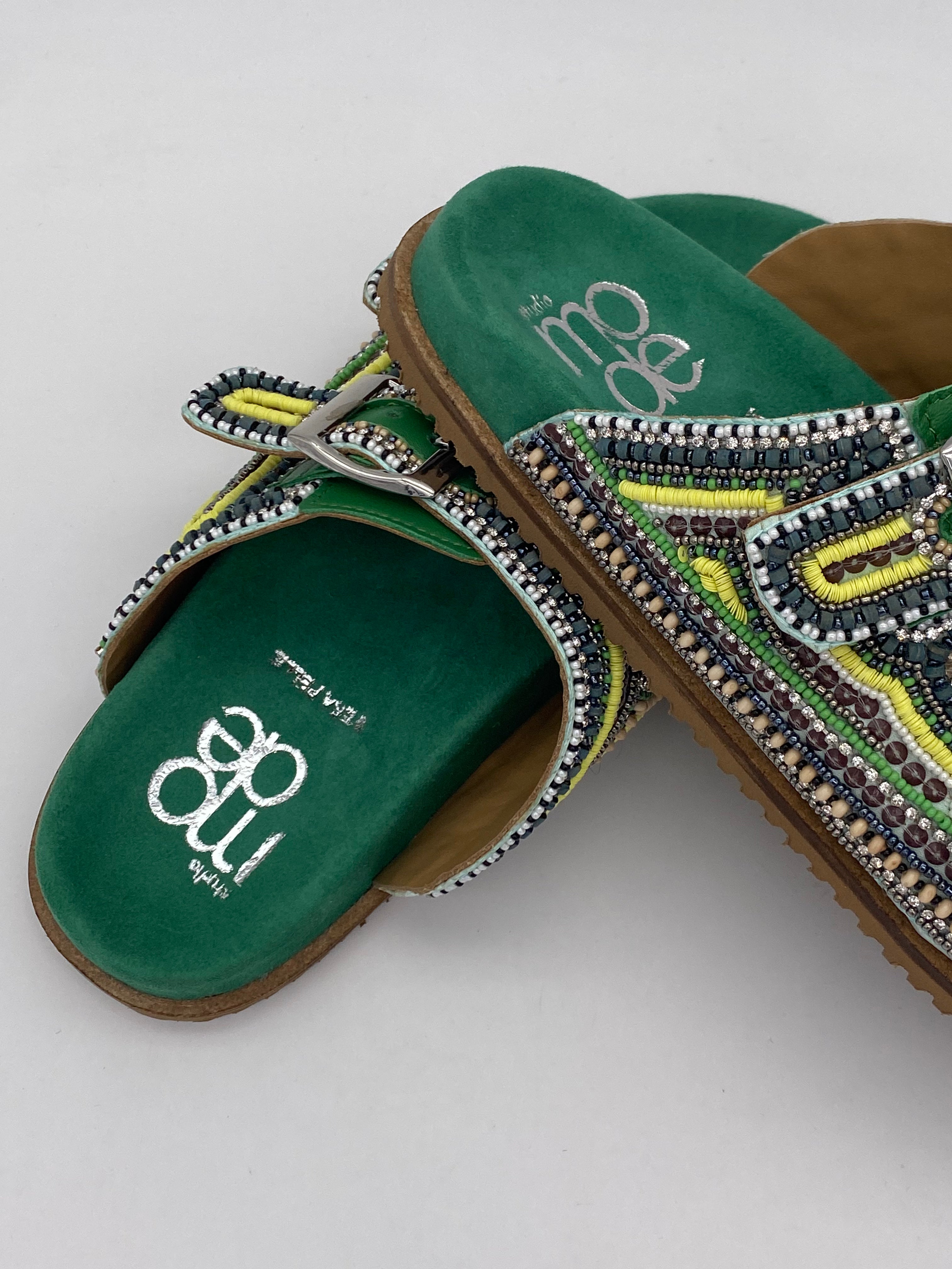 St. MODA - Sandali Verde Gioiello - Donna
