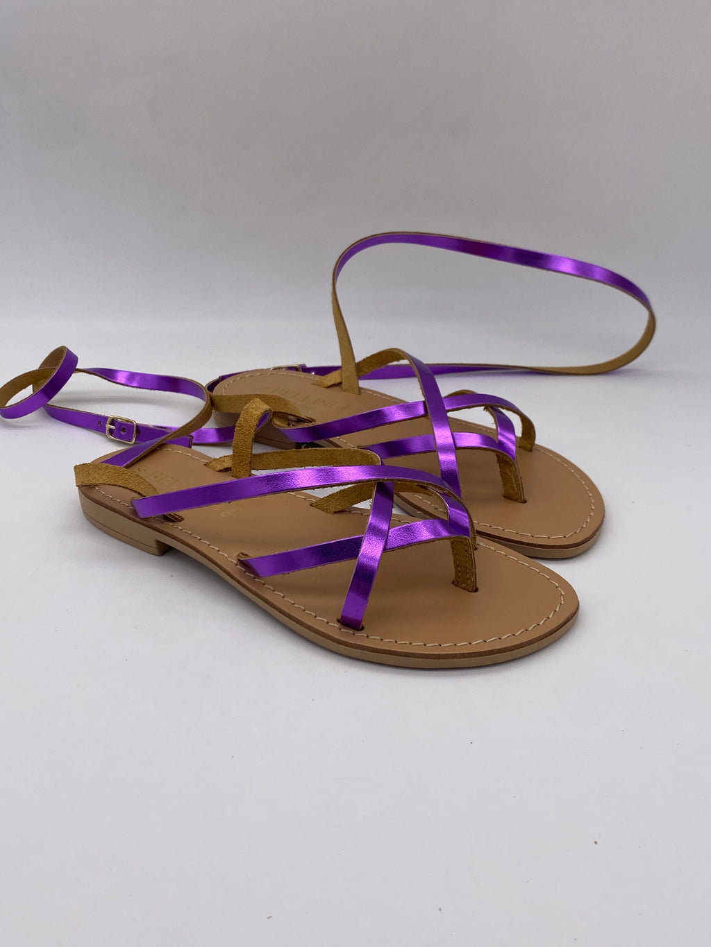 BELLINI - Sandali Laminati in Pelle