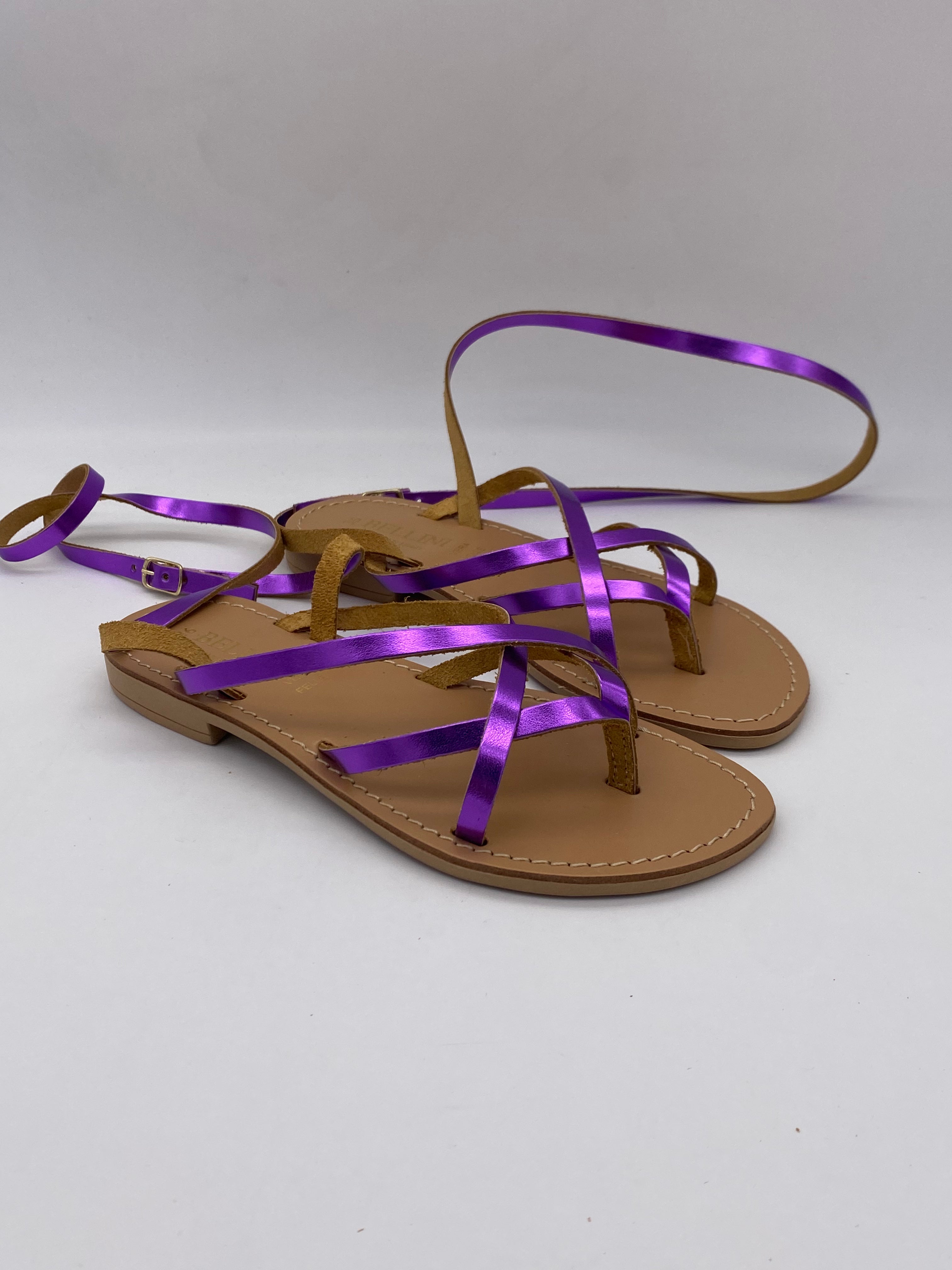 BELLINI - Sandali Laminati in Pelle