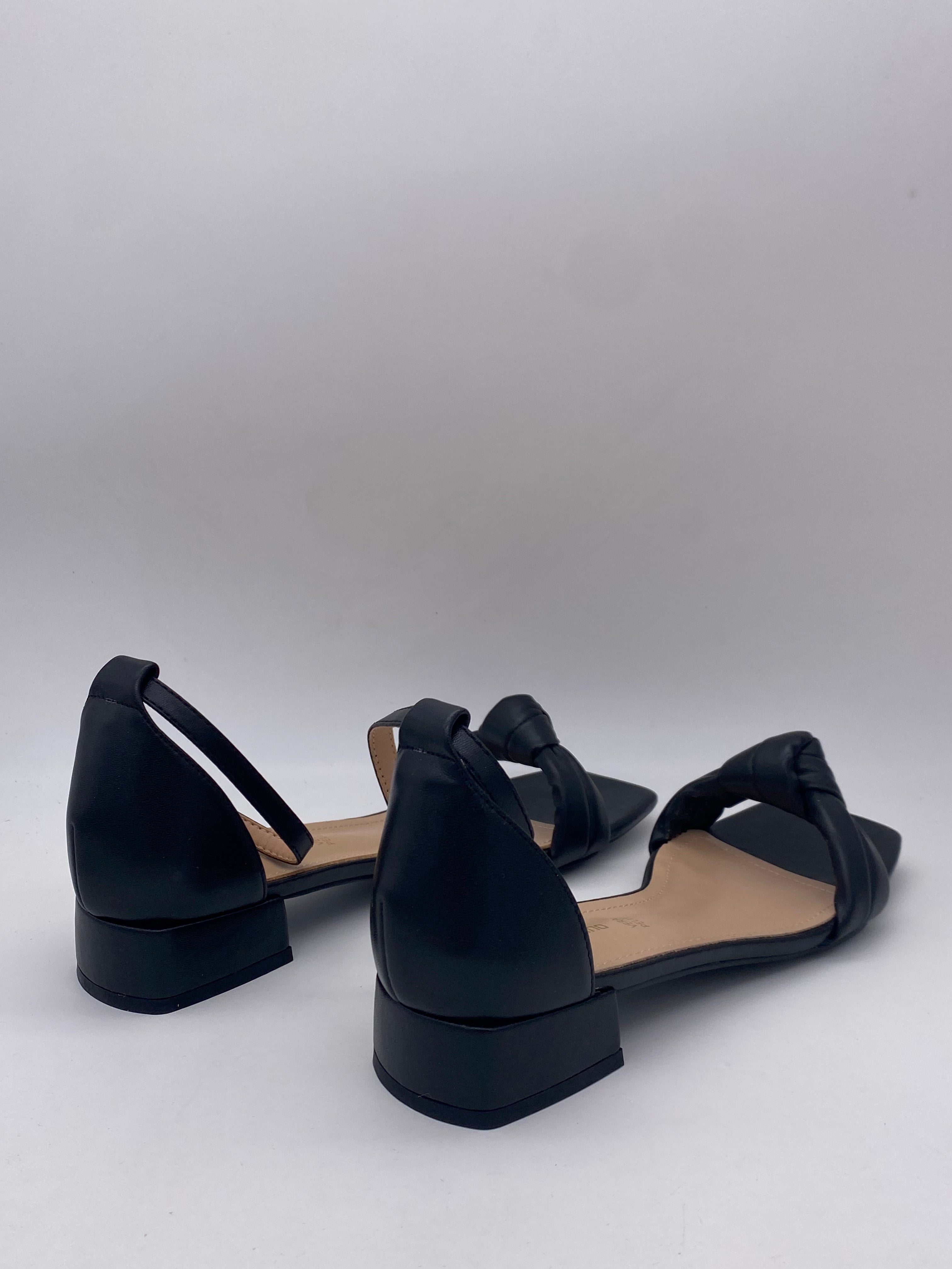 F.MILANO - Sandali Basso Fiocco Nero - Donna