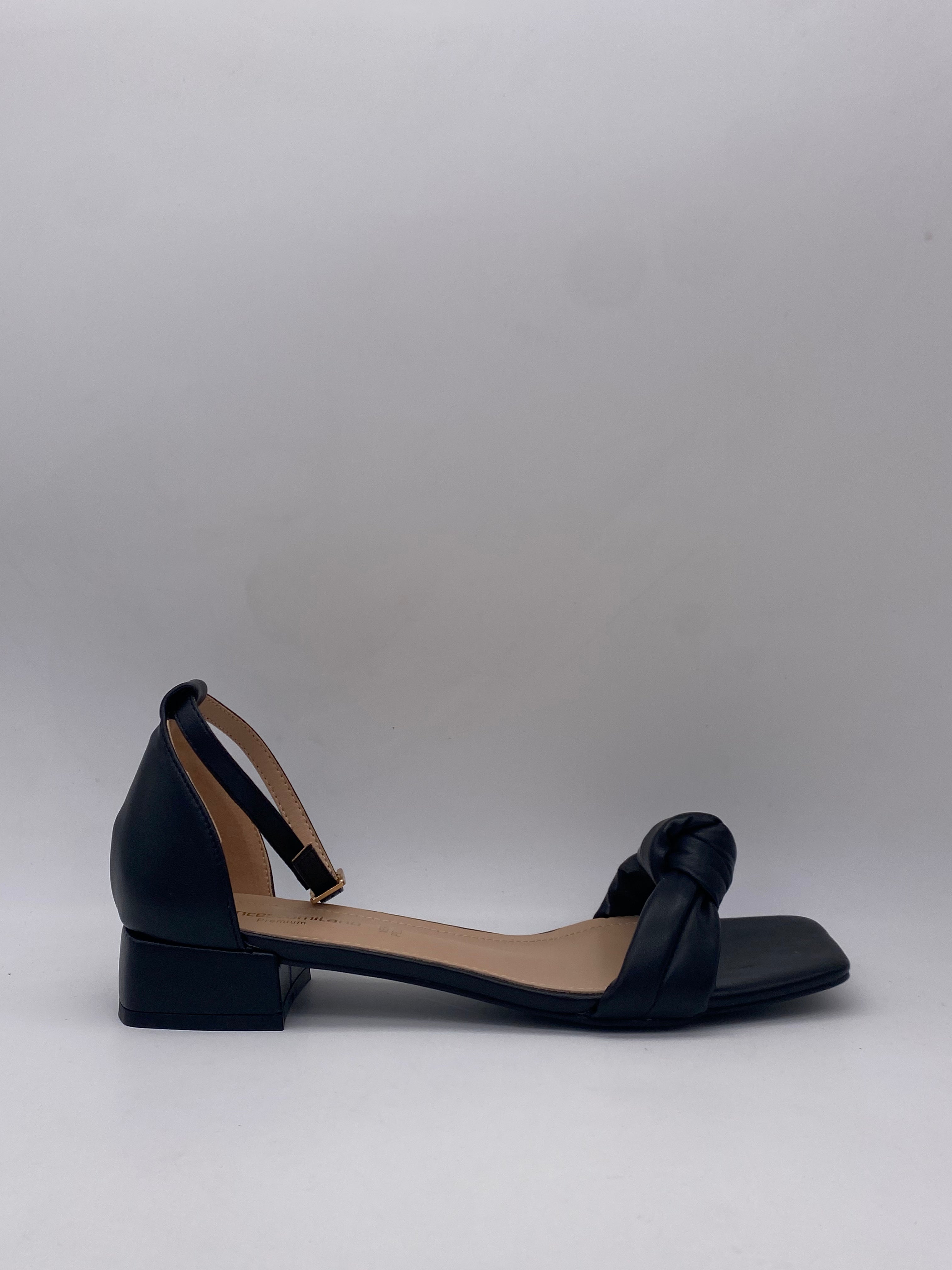 F.MILANO - Sandali Basso Fiocco Nero - Donna