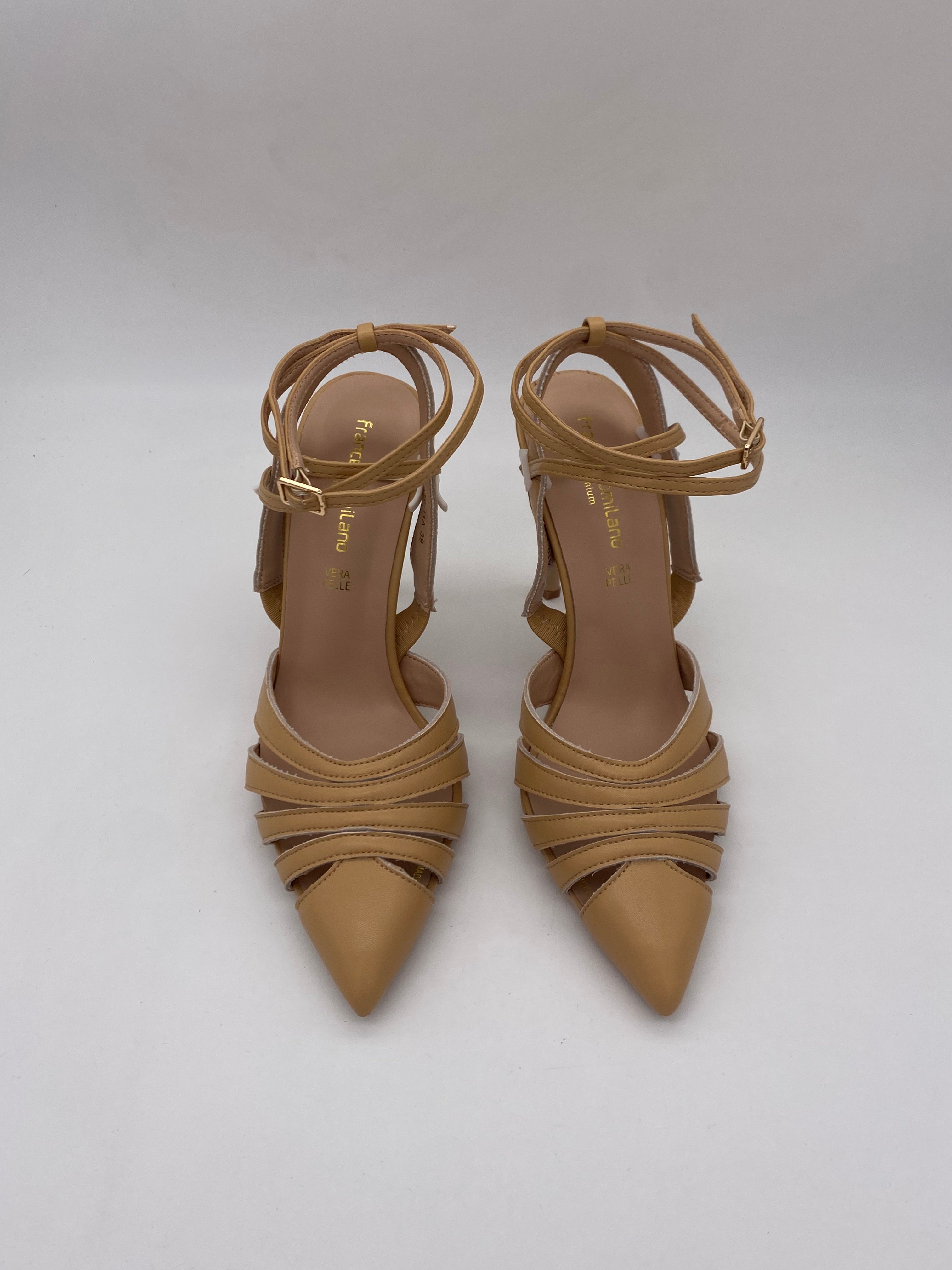 F.MILANO - Sandalo con tacco Beige - Donna