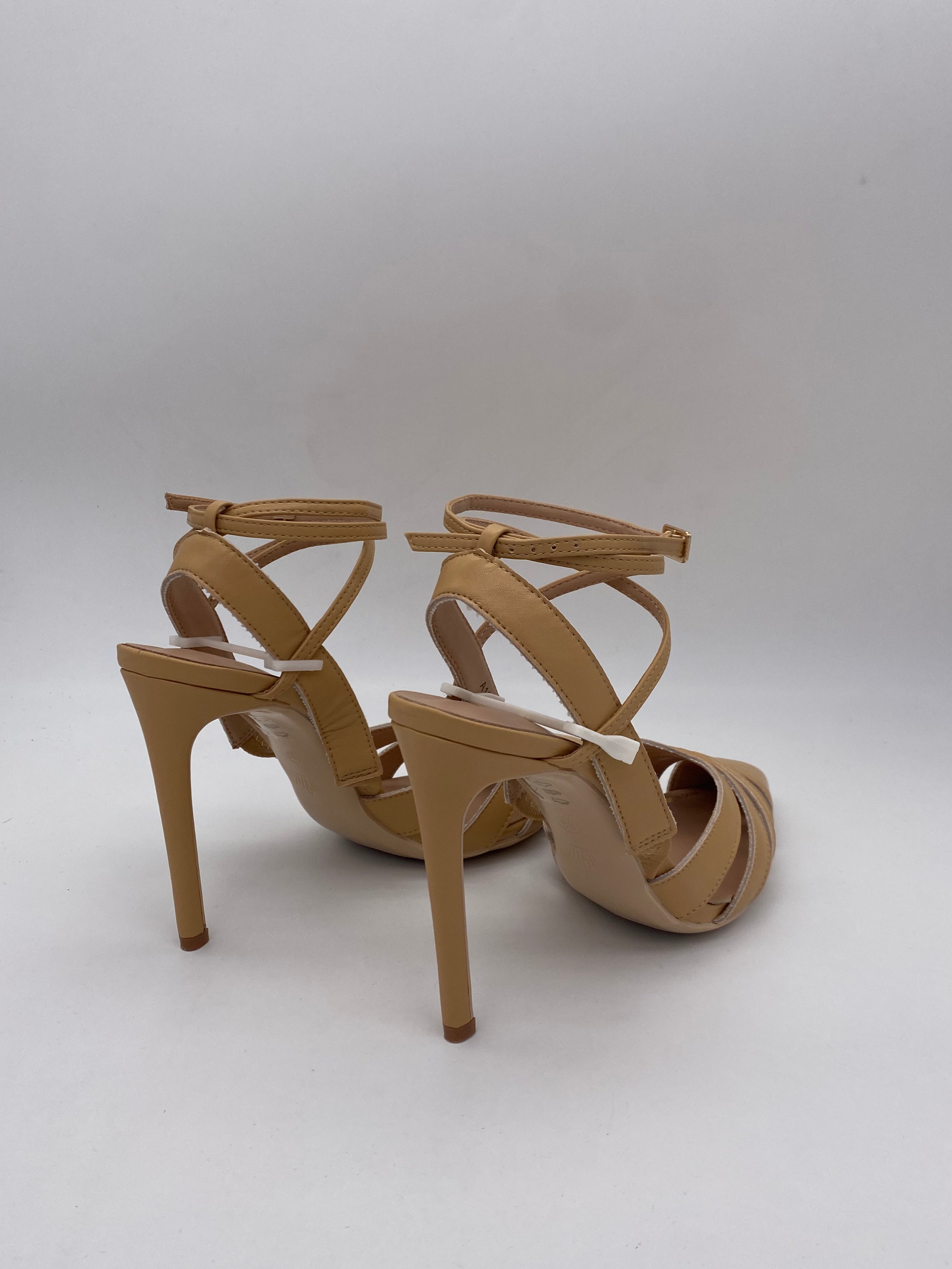 F.MILANO - Sandalo con tacco Beige - Donna