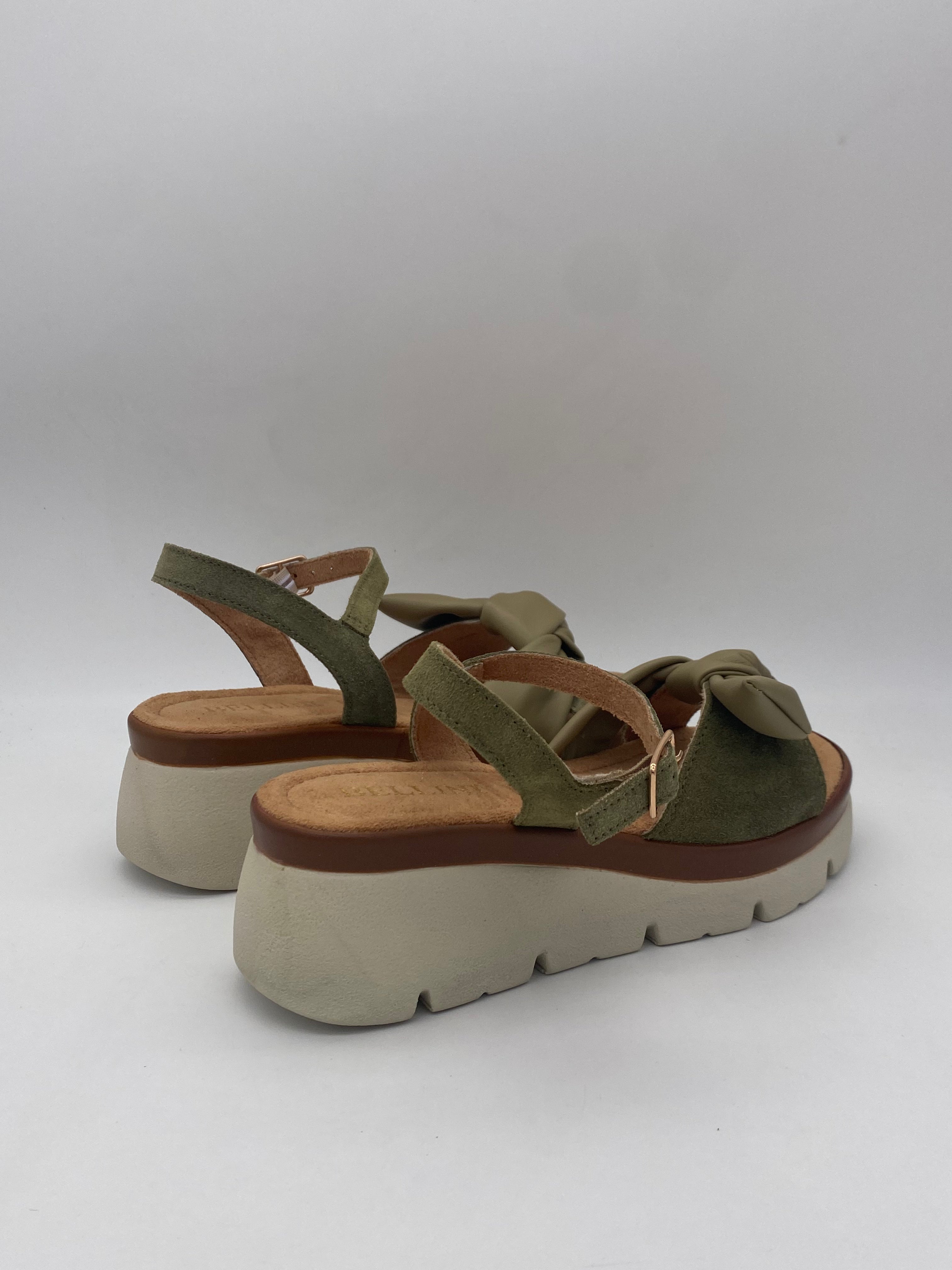 BELLINI - Sandali Suede Cuoio/Kaki