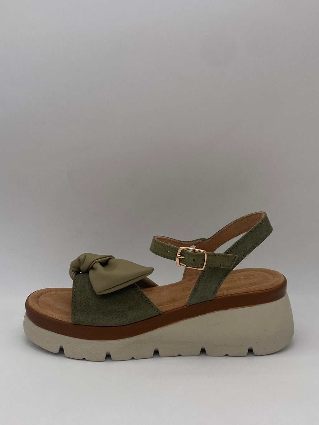 BELLINI - Sandali Suede Cuoio/Kaki