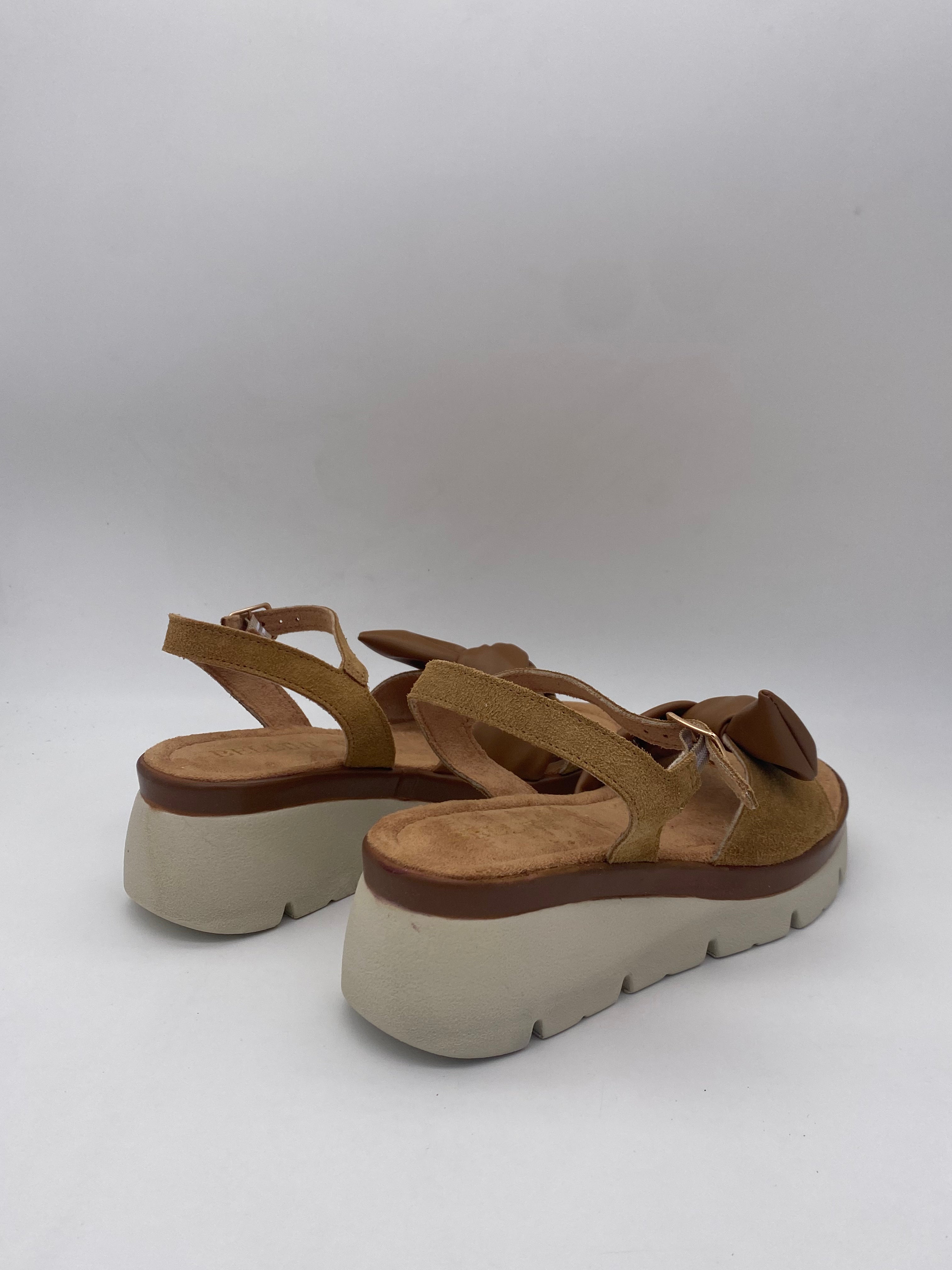 BELLINI - Sandali Suede Cuoio/Kaki