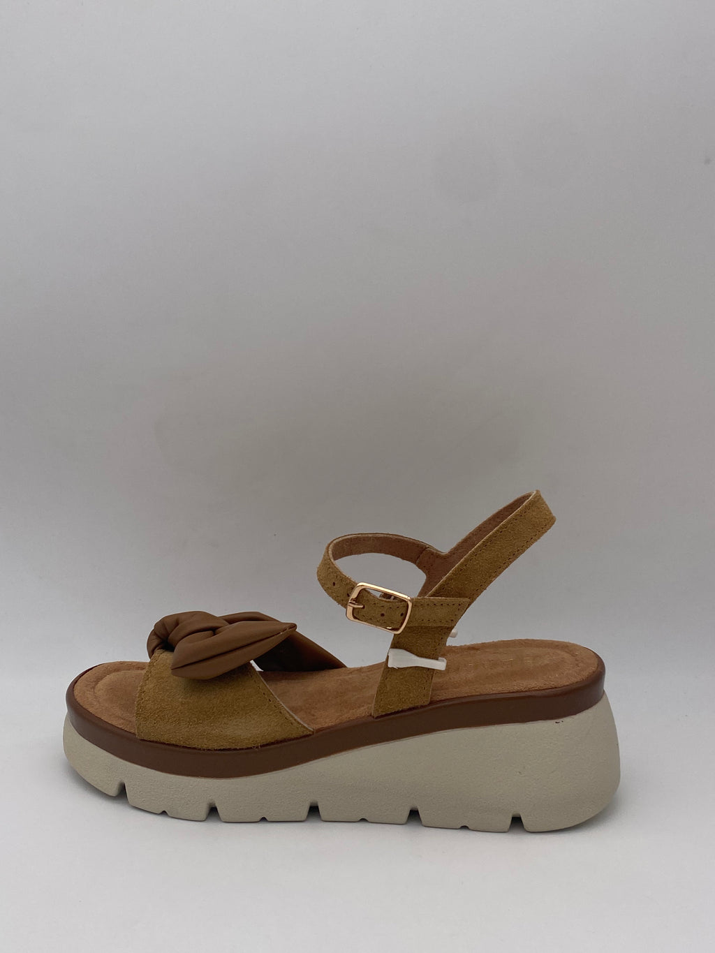 BELLINI - Sandali Suede Cuoio/Kaki