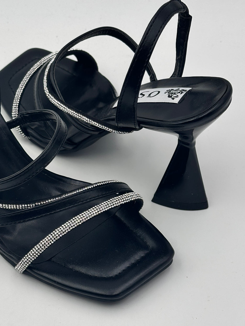 OSEY - Tacco Rocchetto Laminato Strass