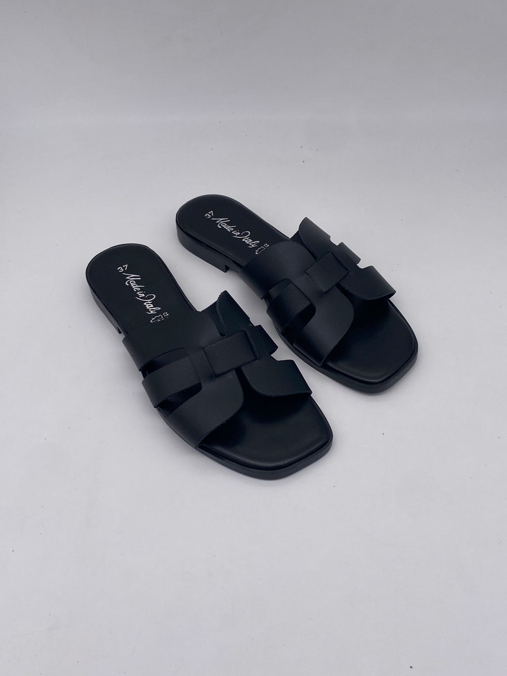 Ciabatte Made in Italy Total Black - Donna