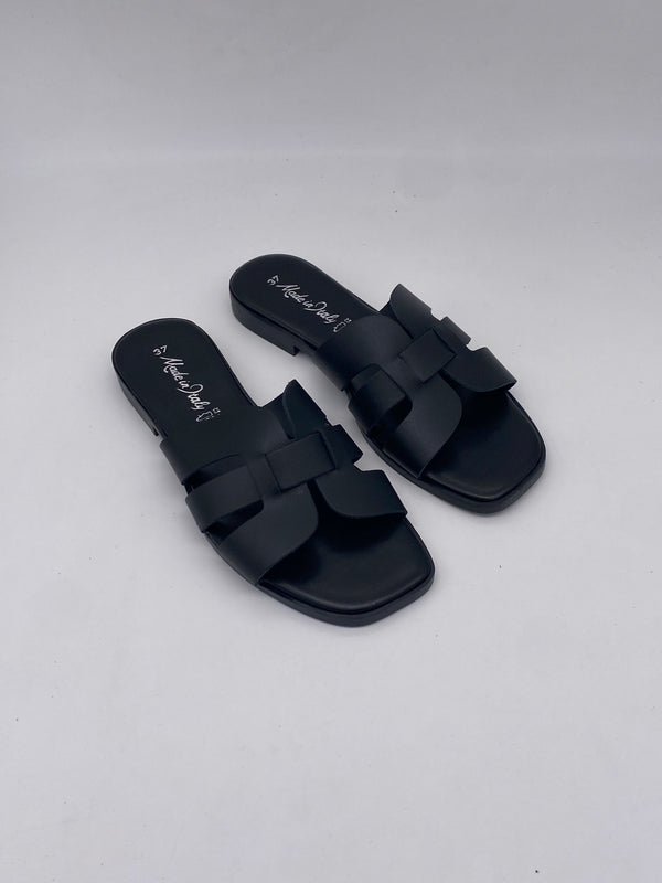 Ciabatte Made in Italy Total Black - Donna