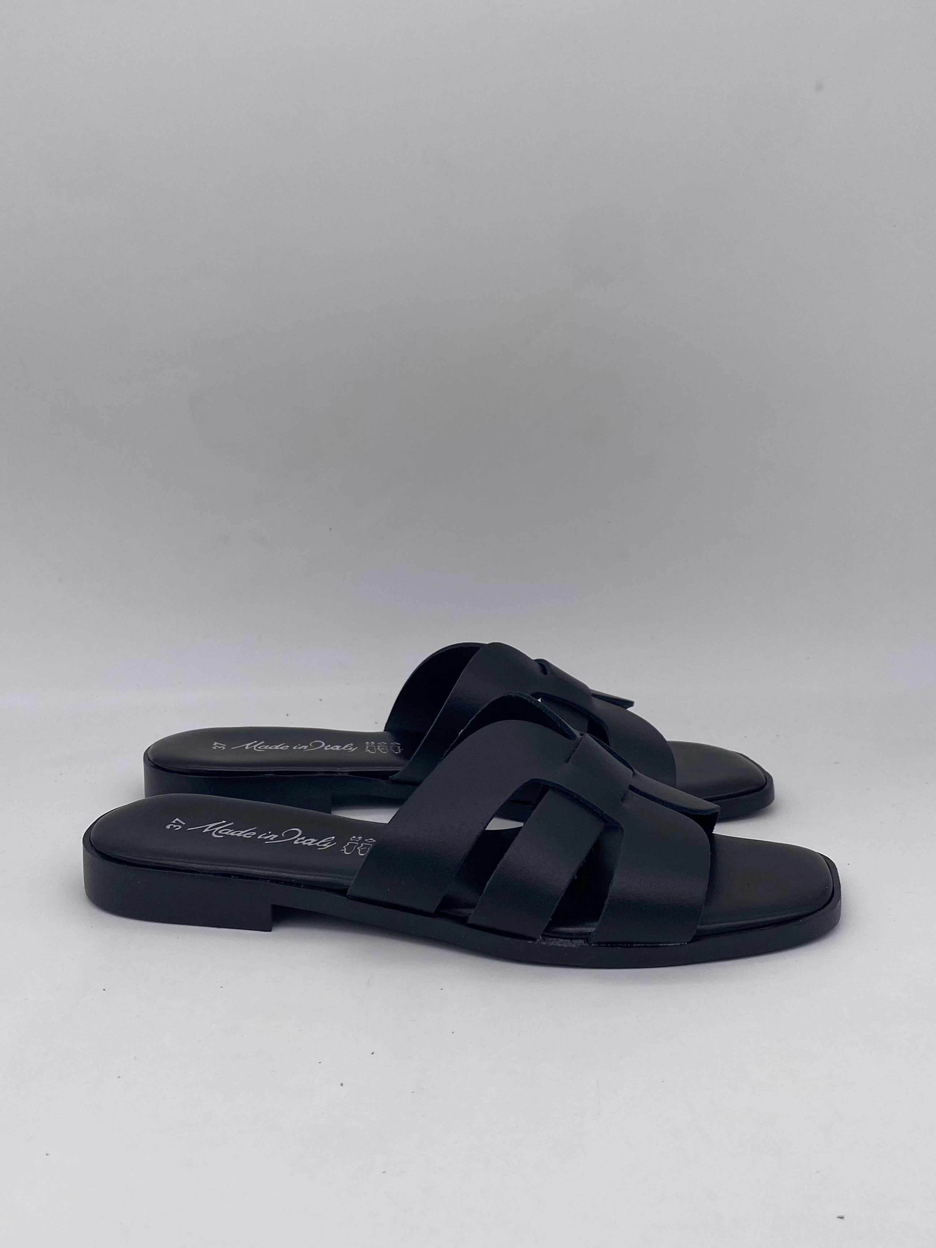 Ciabatte Made in Italy Total Black - Donna