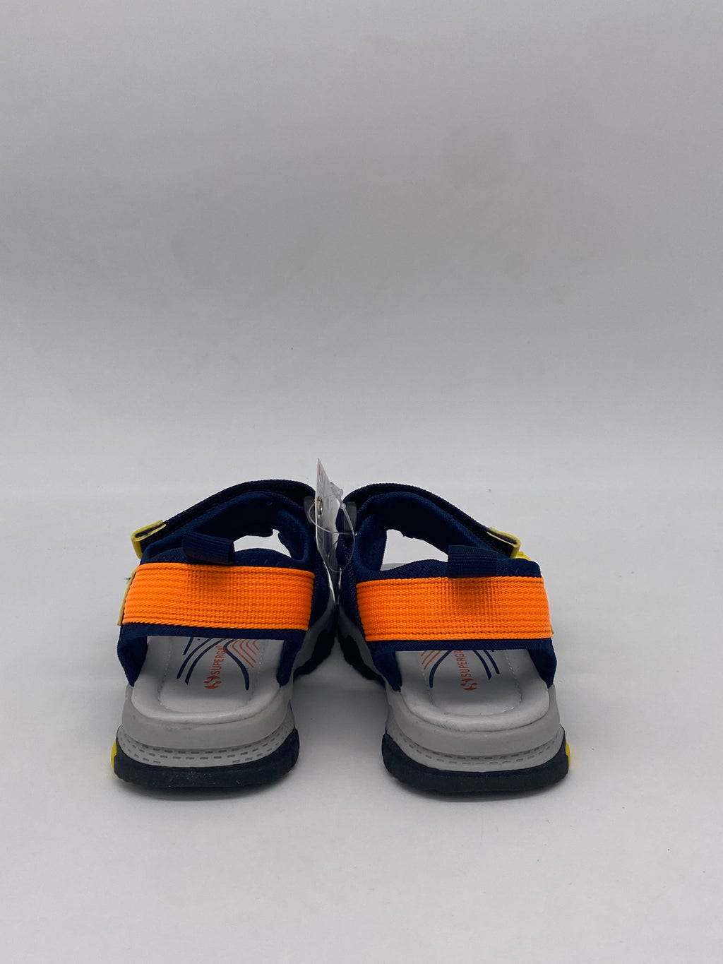 SUPERGA - Sandali Velcro Blu/Arancio - PRIMI PASSI