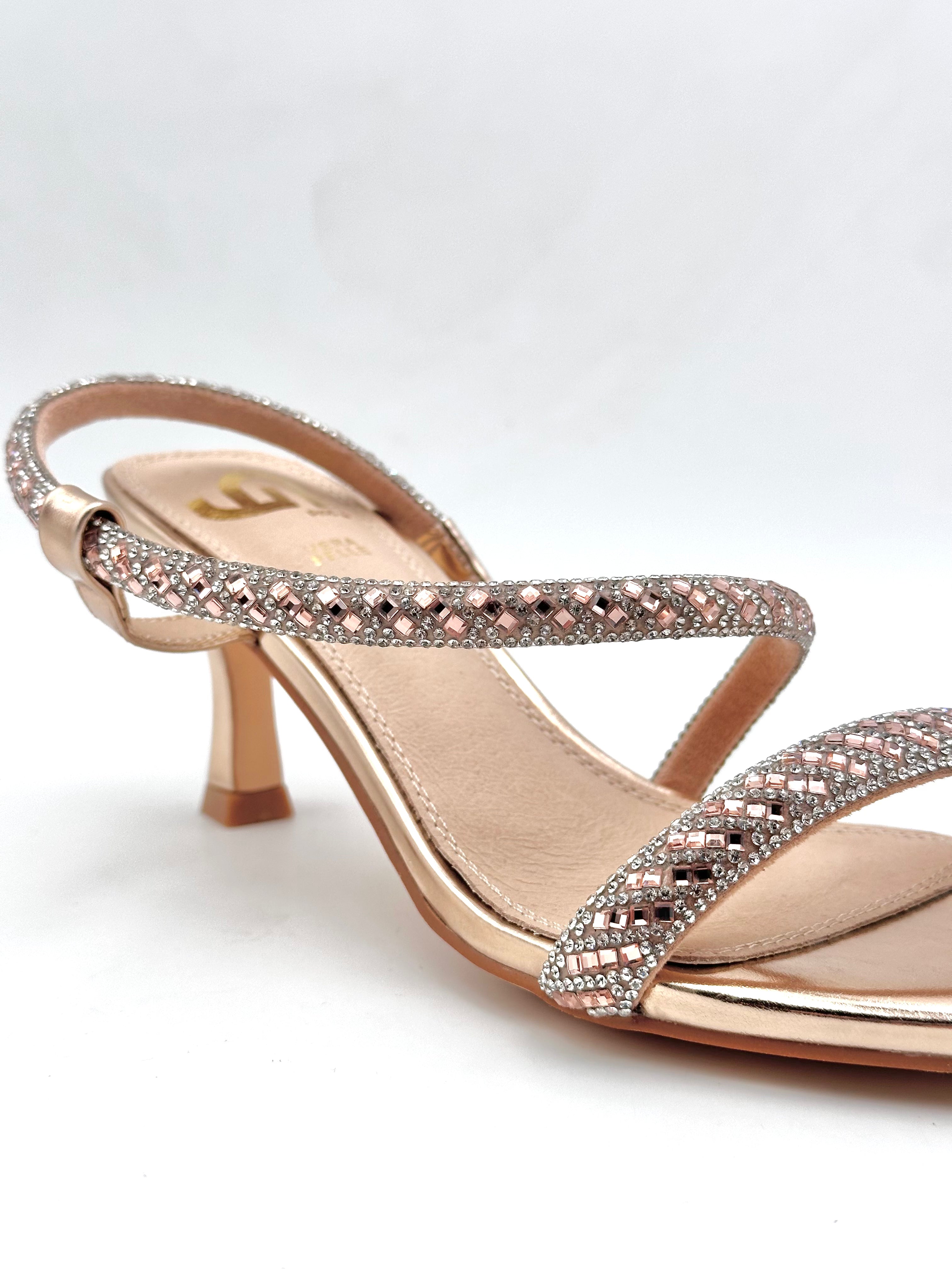 Gold&gold - Tacco Basso Gioiello Champagne