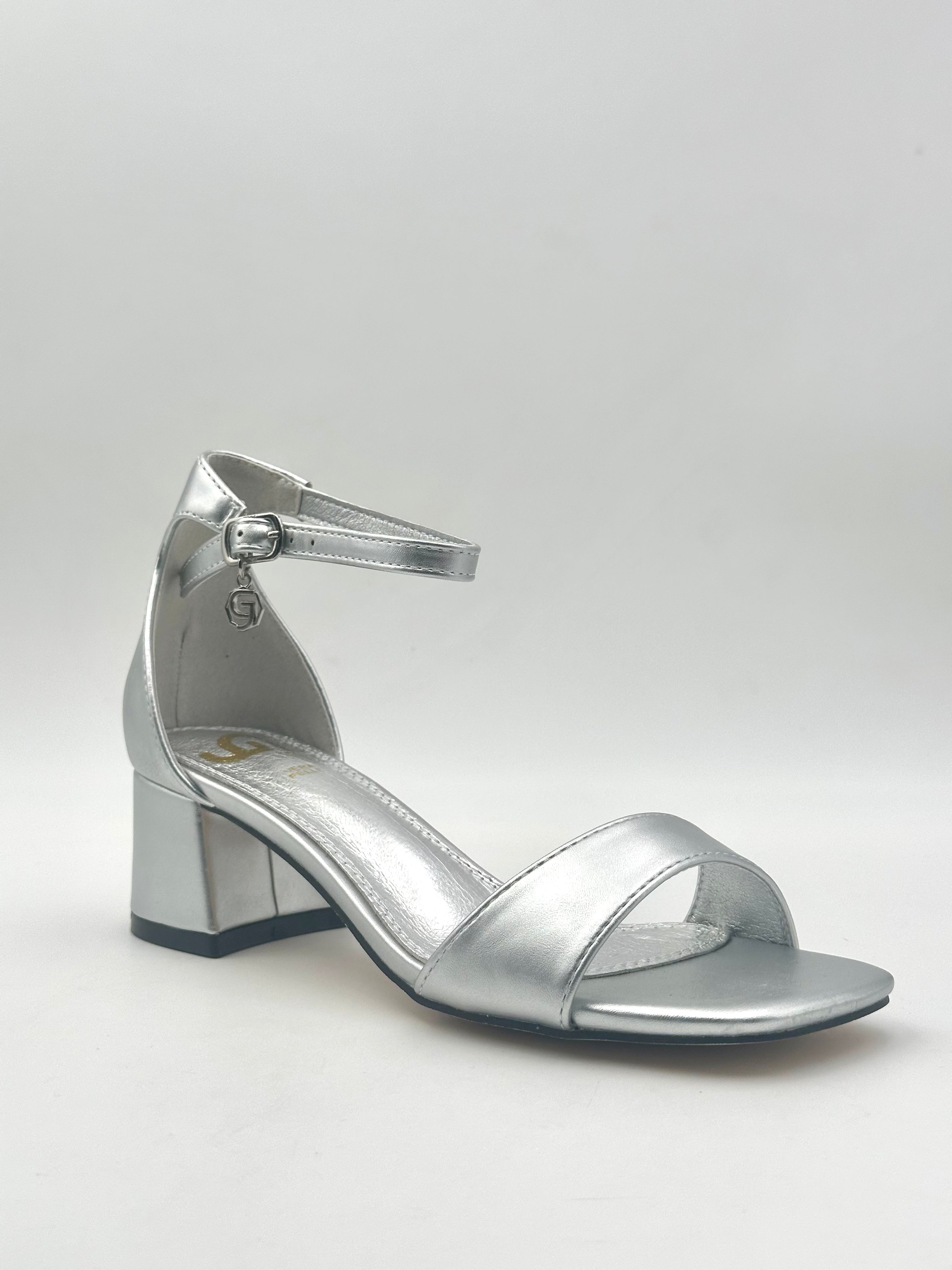 Gold&Gold - Sandalo Laminato ORO/ARGENTO