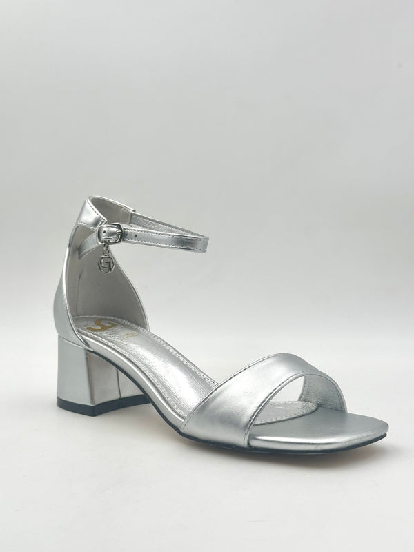 Gold&Gold - Sandalo Laminato ORO/ARGENTO