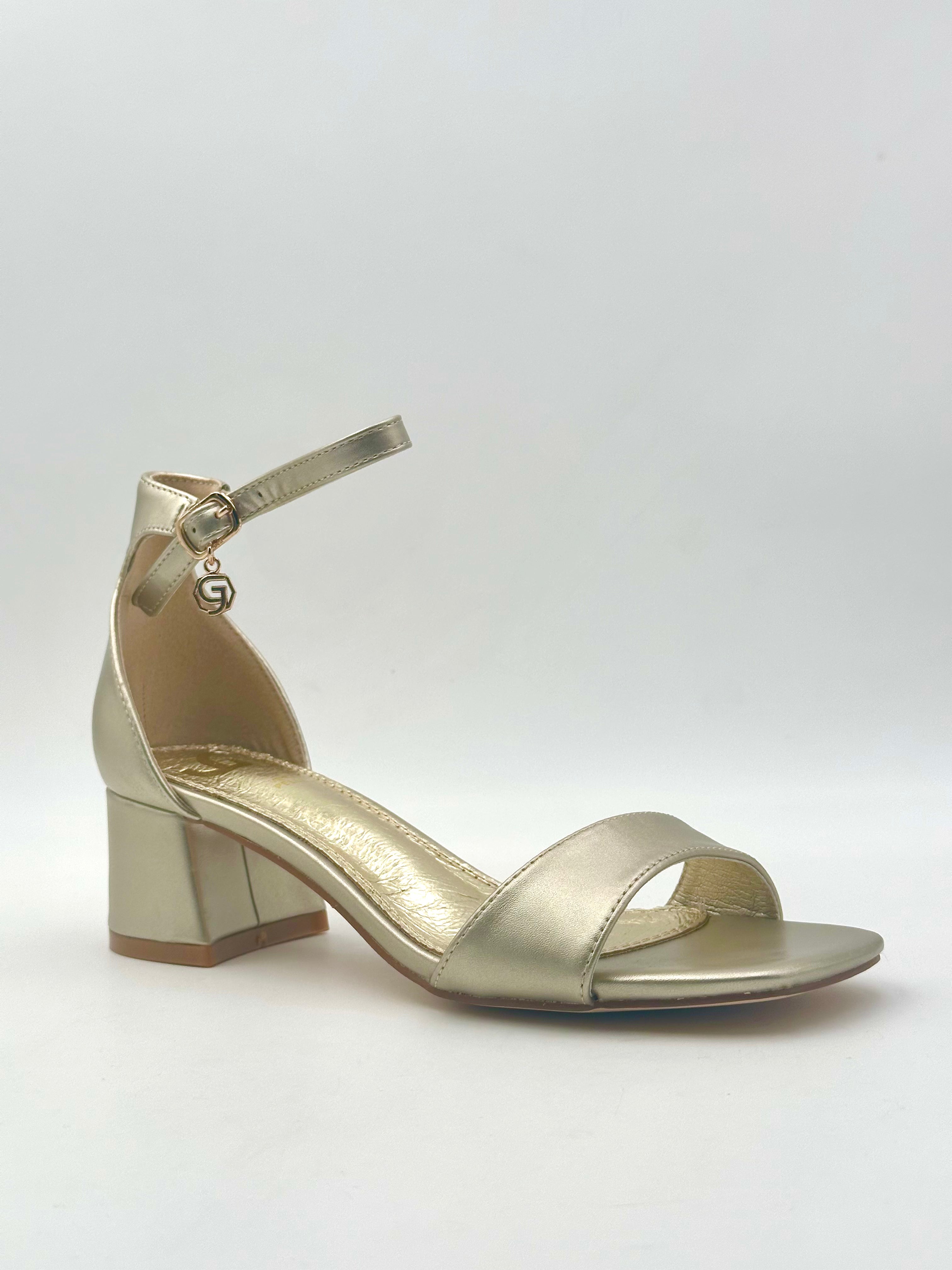 Gold&Gold - Sandalo Laminato ORO/ARGENTO