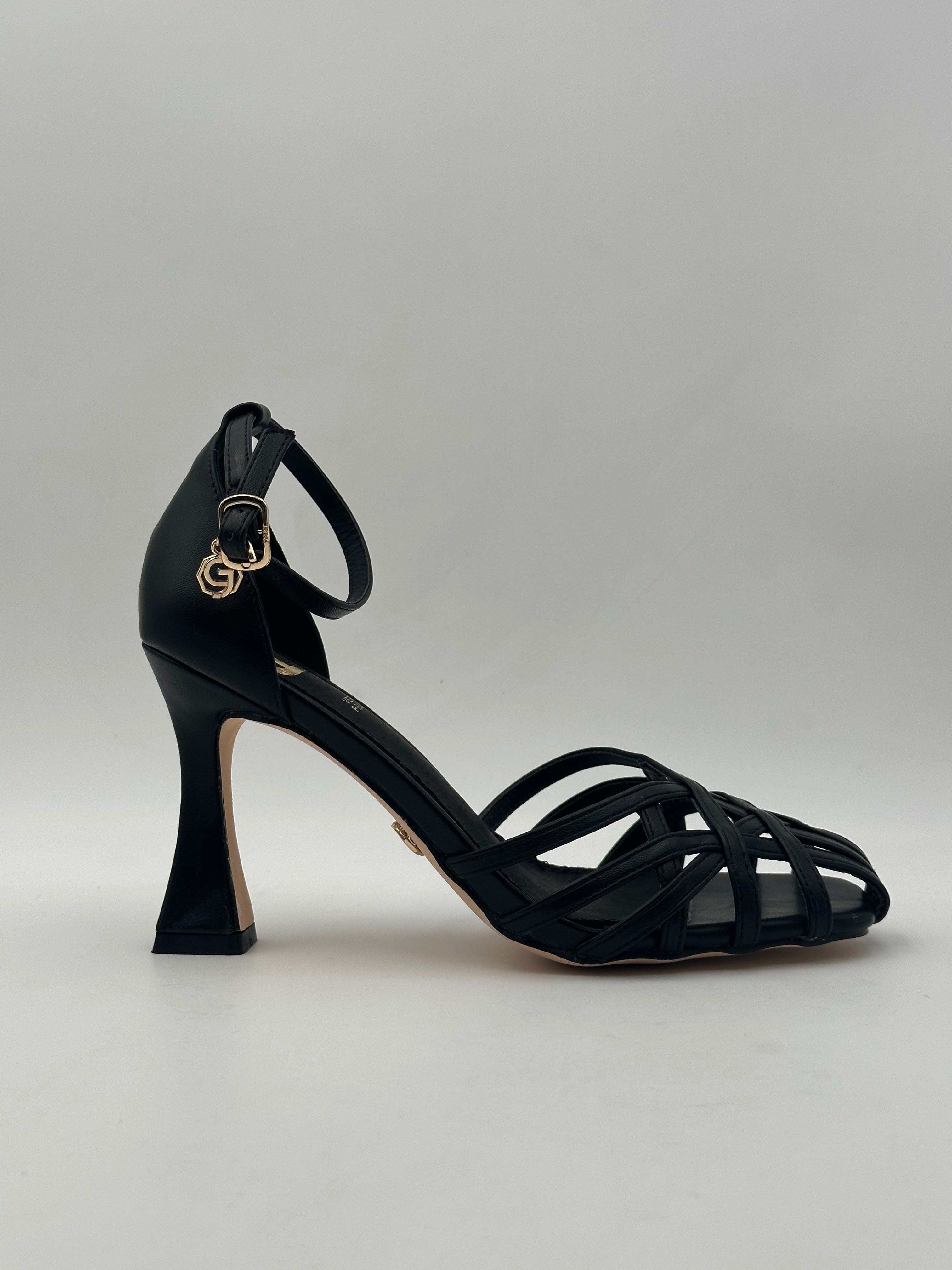 Gold&Gold - Sandalo con fibbia NERO/NUDE